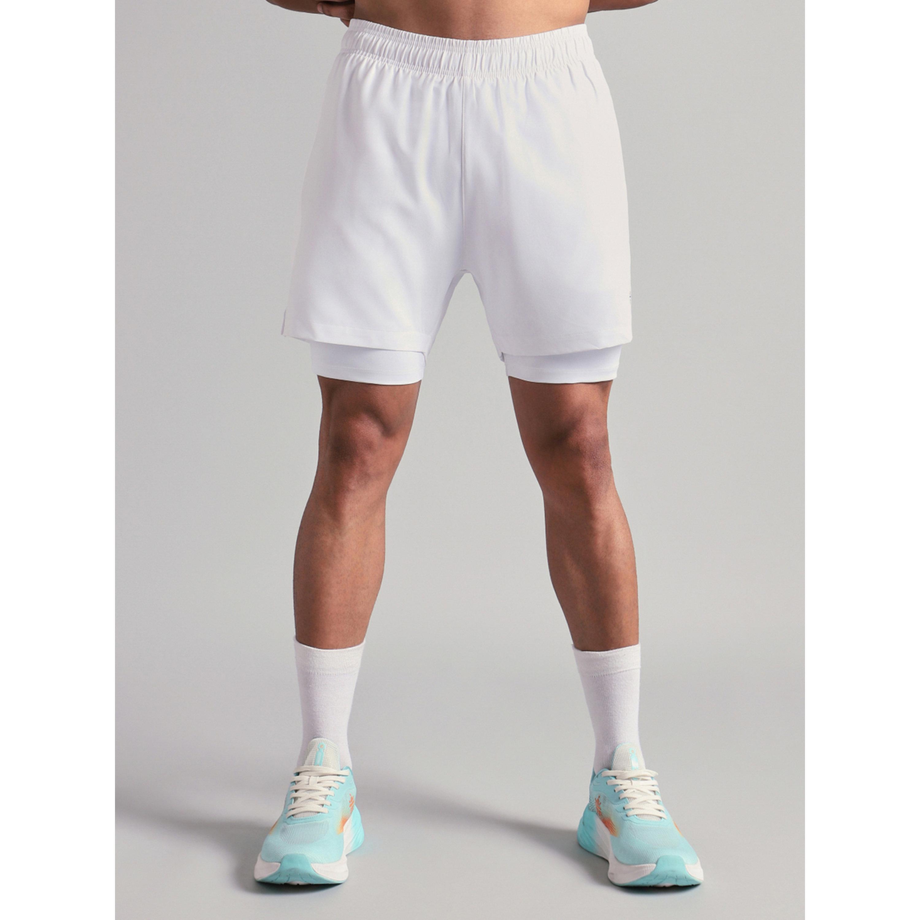 Cult X Styli Men Run Elevate White Integrated Shorts-men-clothing-sportswearandactivewear-bottoms-image-1