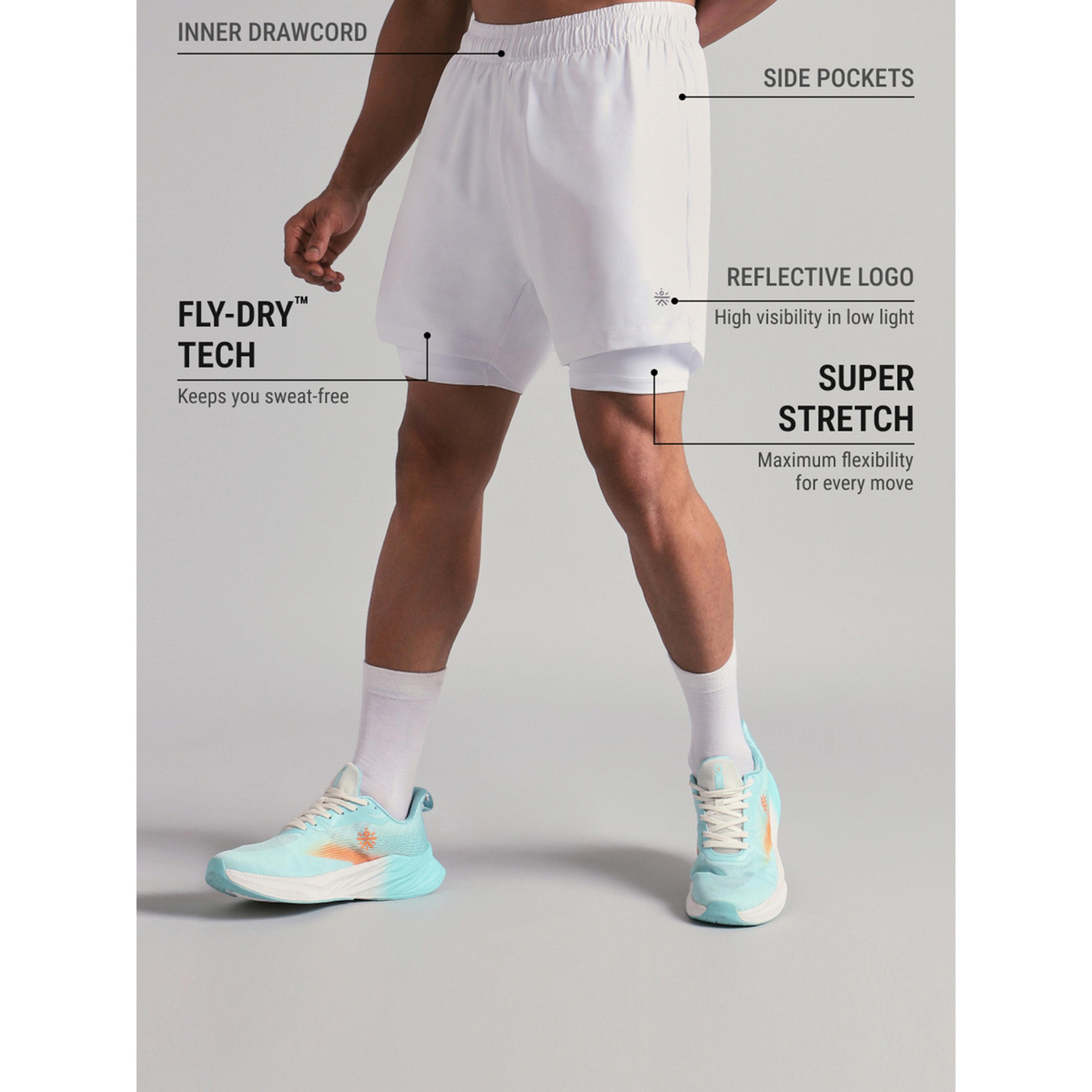 Cult X Styli Men Run Elevate White Integrated Shorts-men-clothing-sportswearandactivewear-bottoms-image-4