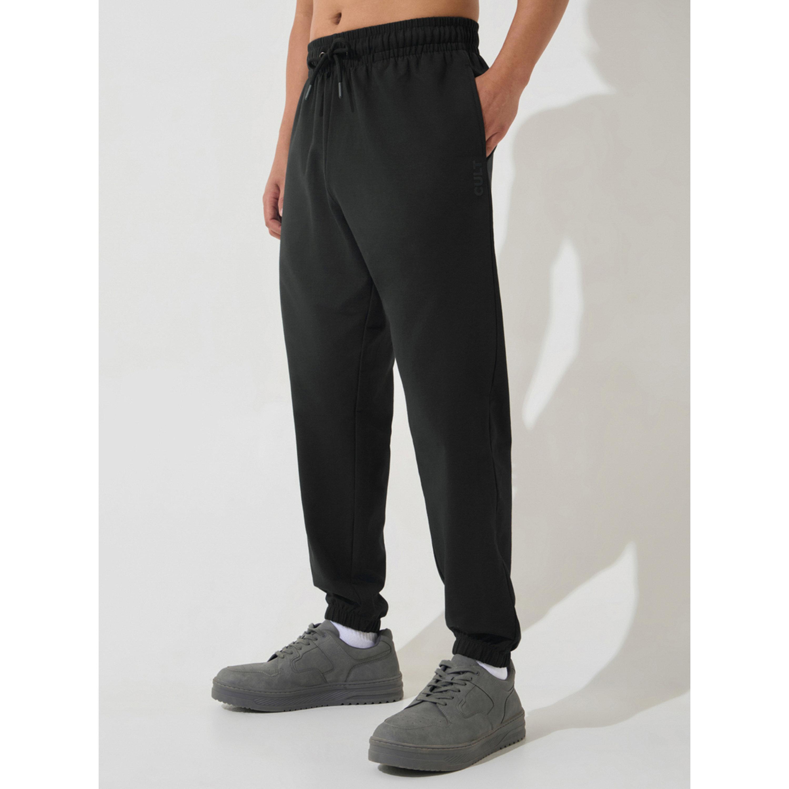 Cult X Styli Men Black Soft Form Classic Joggers-men-clothing-sportswearandactivewear-bottoms-image-1