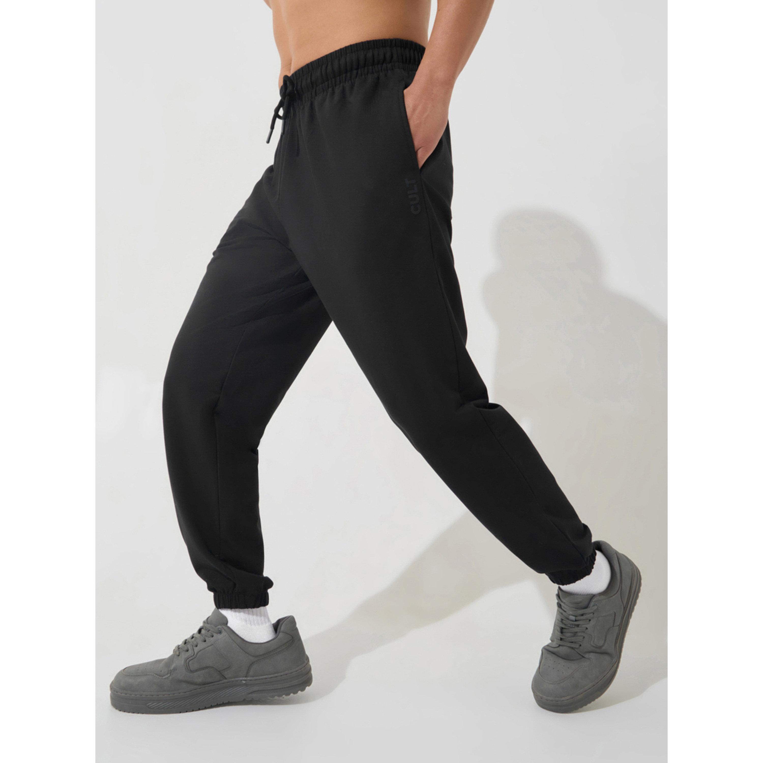 Cult X Styli Men Black Soft Form Classic Joggers-men-clothing-sportswearandactivewear-bottoms-image-4
