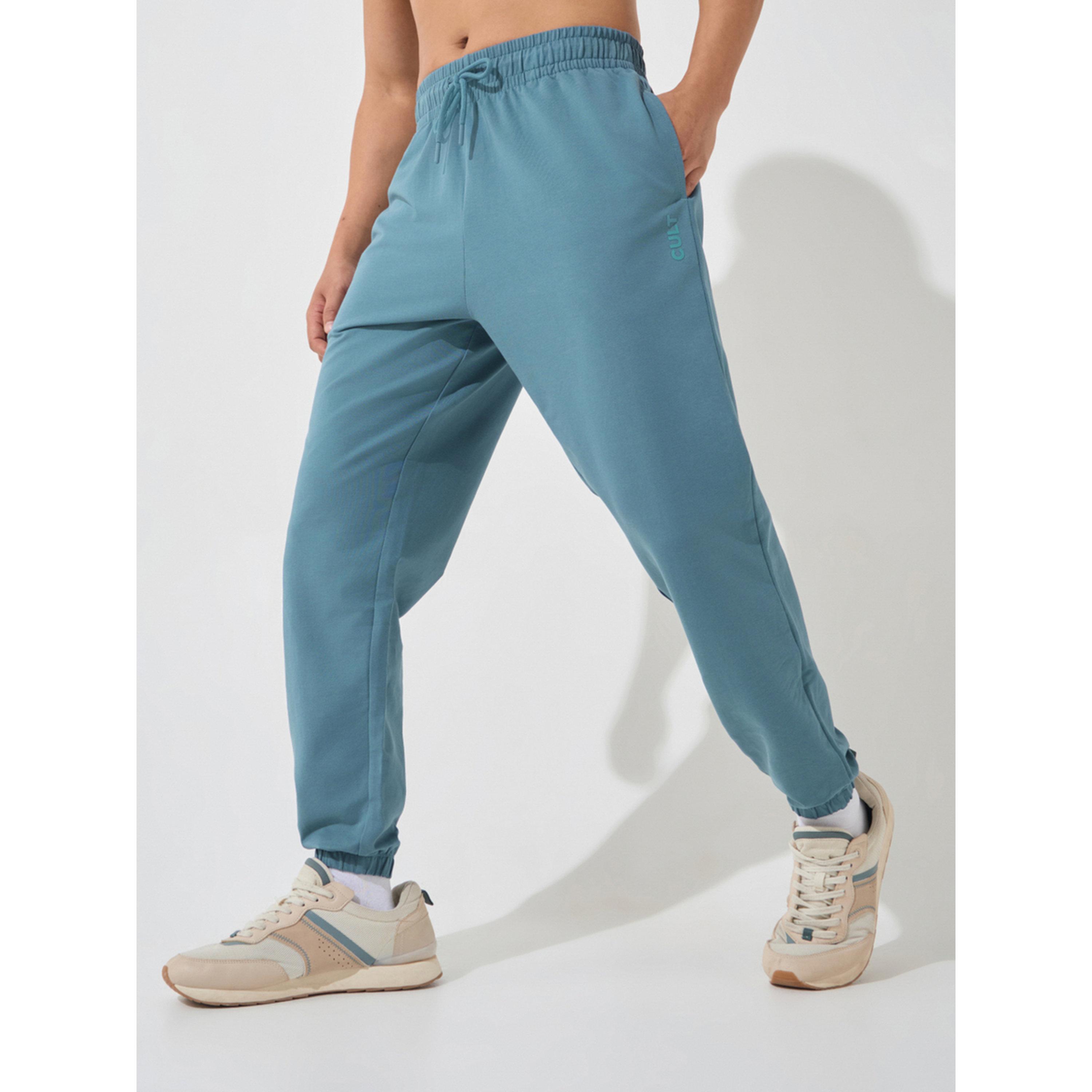 Cult X Styli Men Blue Soft Form Classic Joggers-men-clothing-sportswearandactivewear-bottoms-image-1