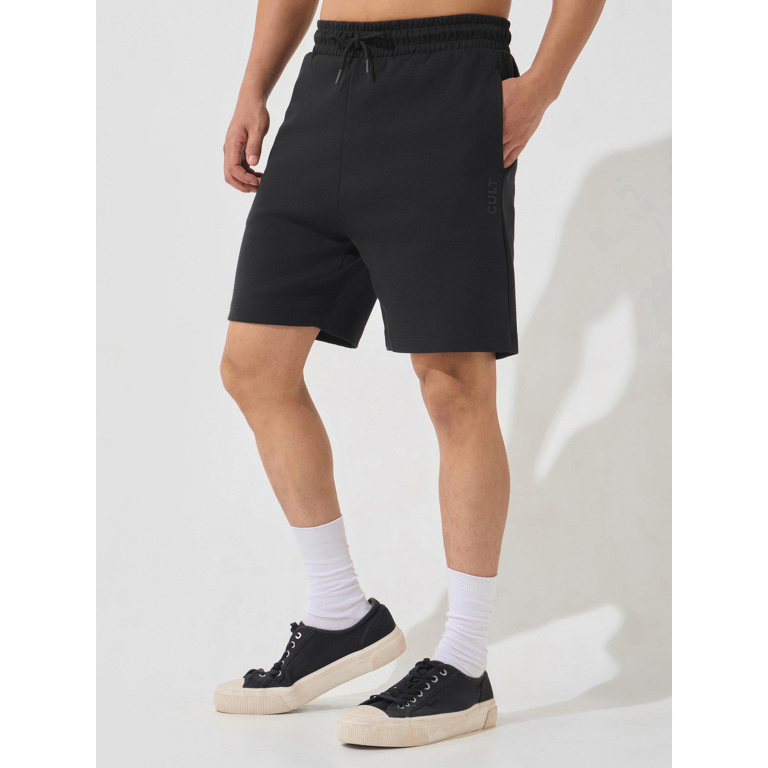 Cult X Styli Men Black Ultra Luxe Classic Shorts-men-clothing-sportswearandactivewear-bottoms-image-4