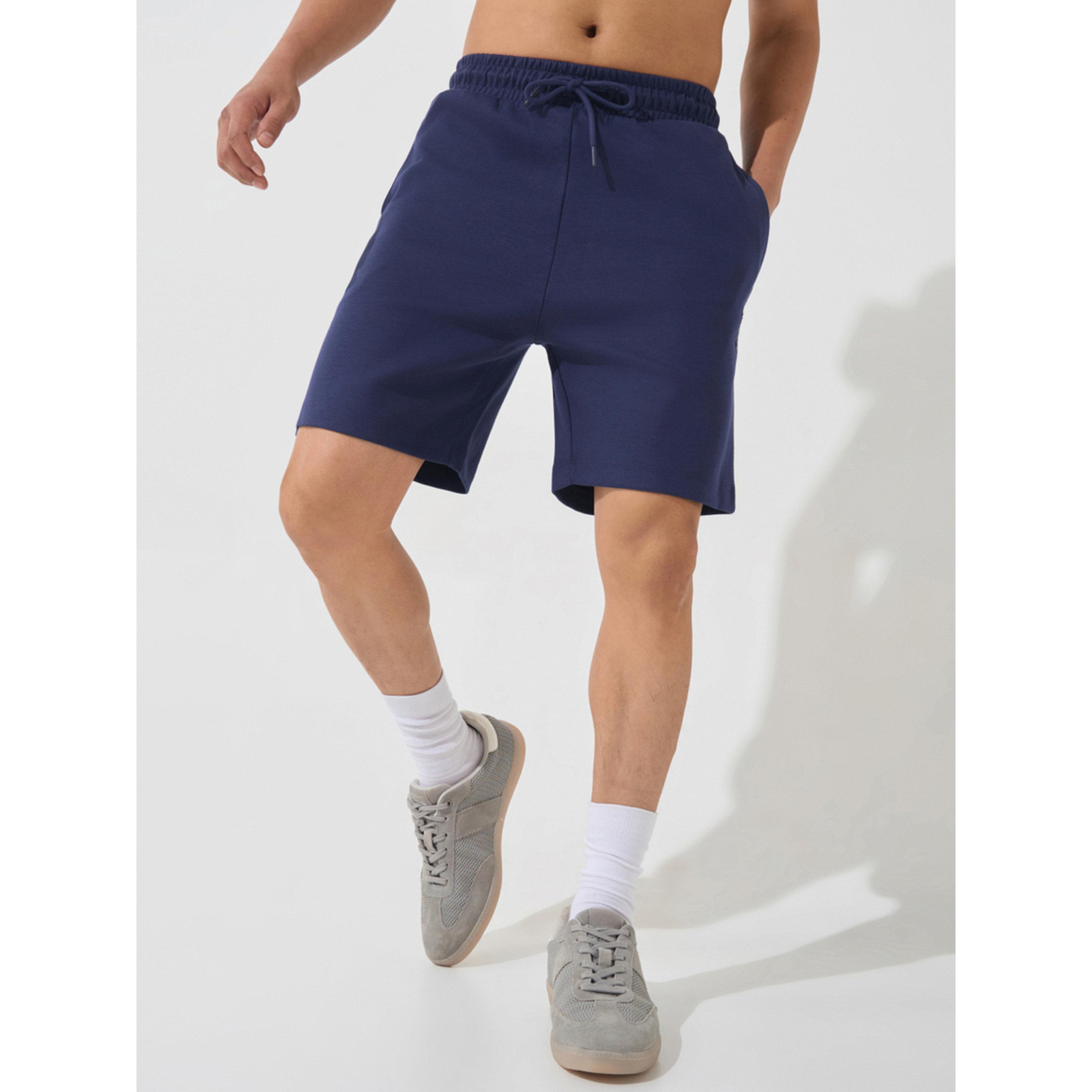 Cult X Styli Men Navy Ultra Luxe Classic Shorts-men-clothing-sportswearandactivewear-bottoms-image-1