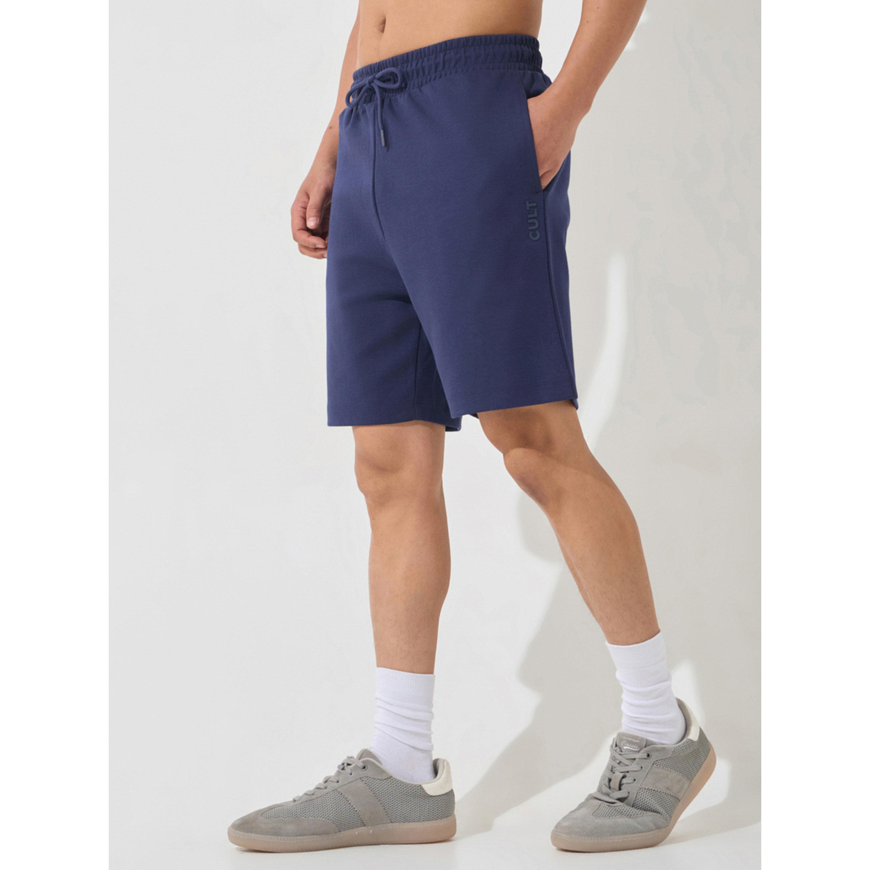Cult X Styli Men Navy Ultra Luxe Classic Shorts-men-clothing-sportswearandactivewear-bottoms-image-4