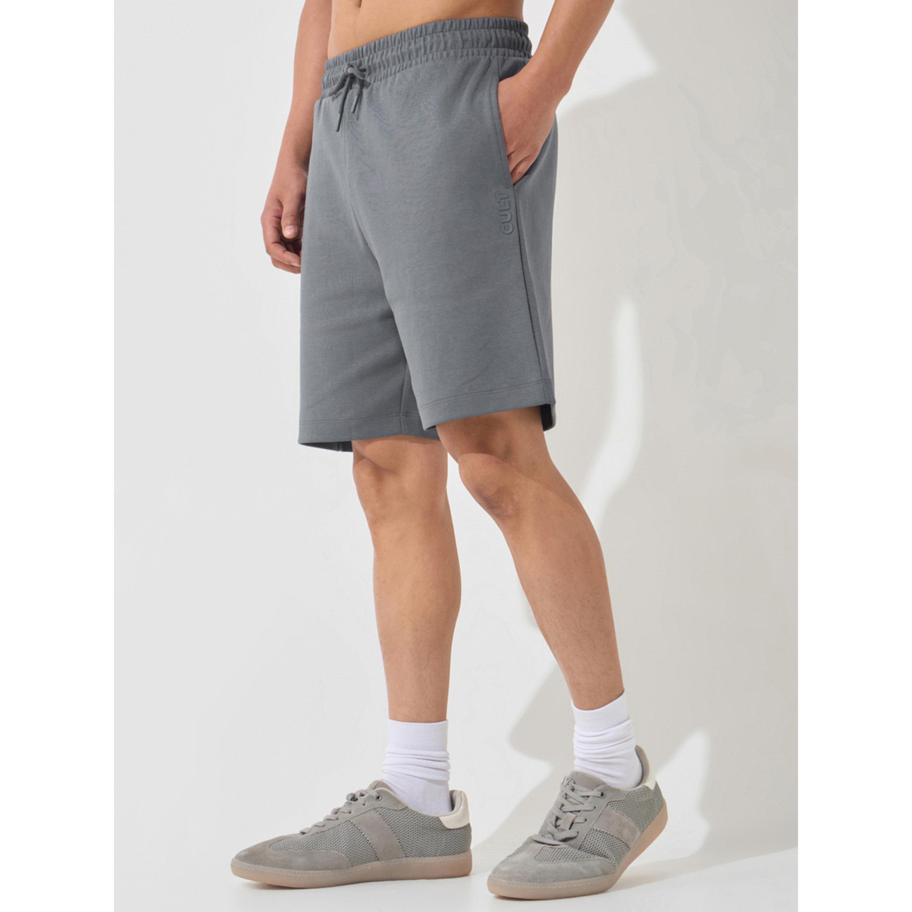 Cult X Styli Men Dark Grey Ultra Luxe Classic Shorts-men-clothing-sportswearandactivewear-bottoms-image-4