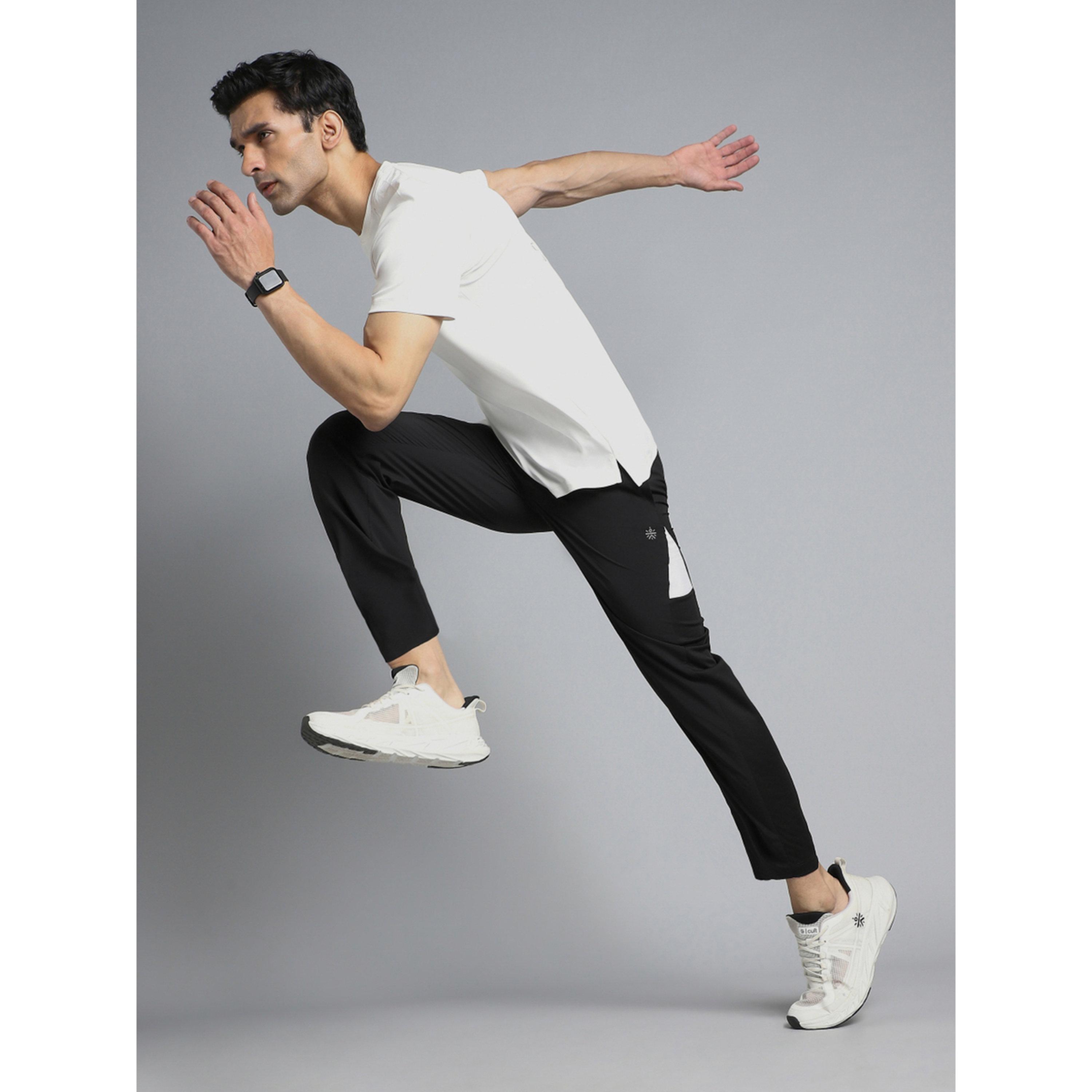 Cult X Styli Men Black Run Booster Trackpants-men-clothing-sportswearandactivewear-bottoms-image-2