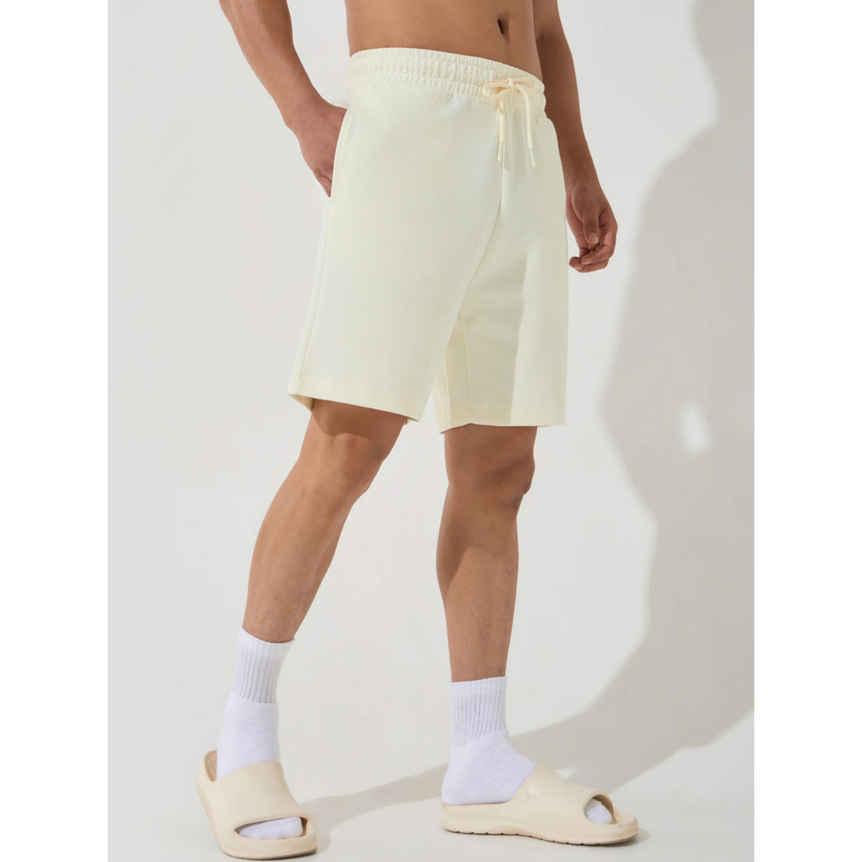 Cult X Styli Men Off-White Ultra Luxe Classic Shorts-men-clothing-sportswearandactivewear-bottoms-image-1