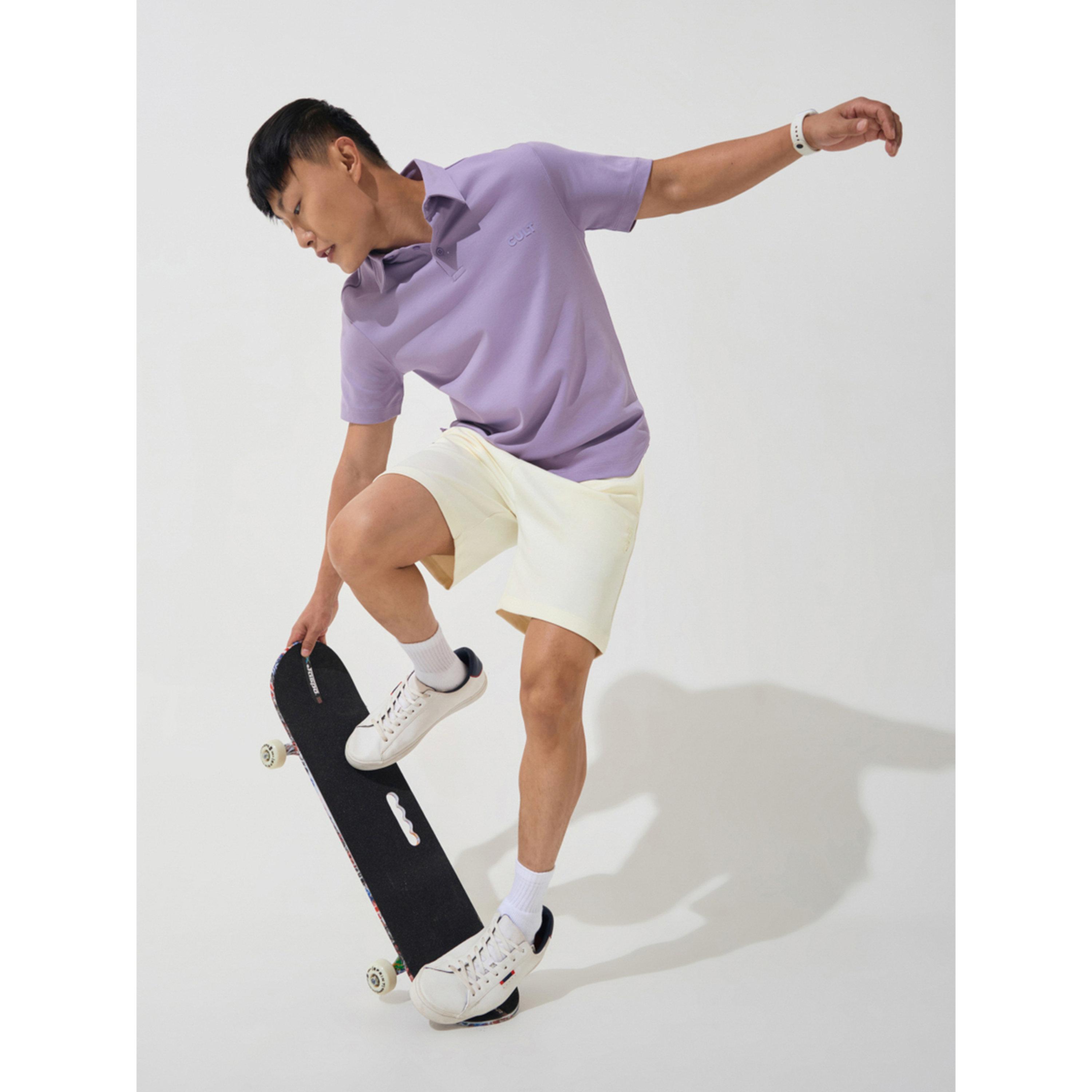 Cult X Styli Men Off-White Ultra Luxe Classic Shorts-men-clothing-sportswearandactivewear-bottoms-image-2