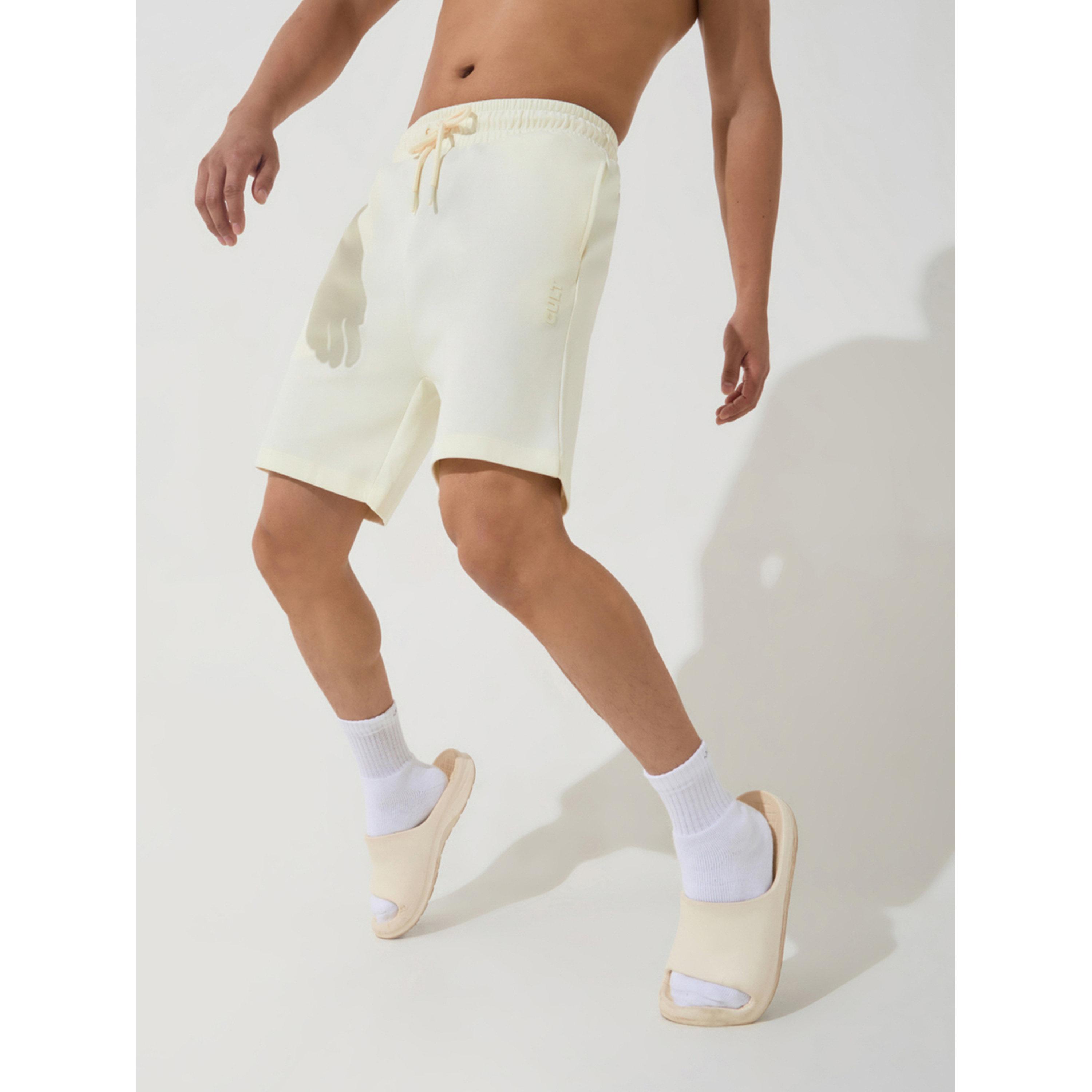 Cult X Styli Men Off-White Ultra Luxe Classic Shorts-men-clothing-sportswearandactivewear-bottoms-image-4