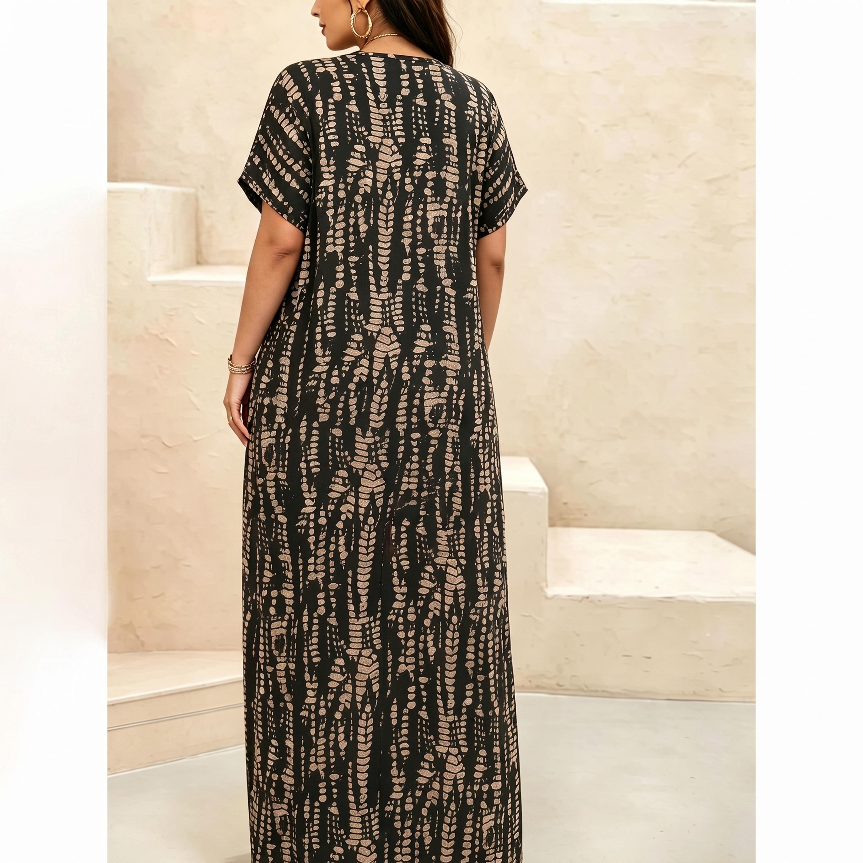 جلابية بياقة مشقوقة وطبعة شاملة-women-arabicclothing-jalabiyas-image-4