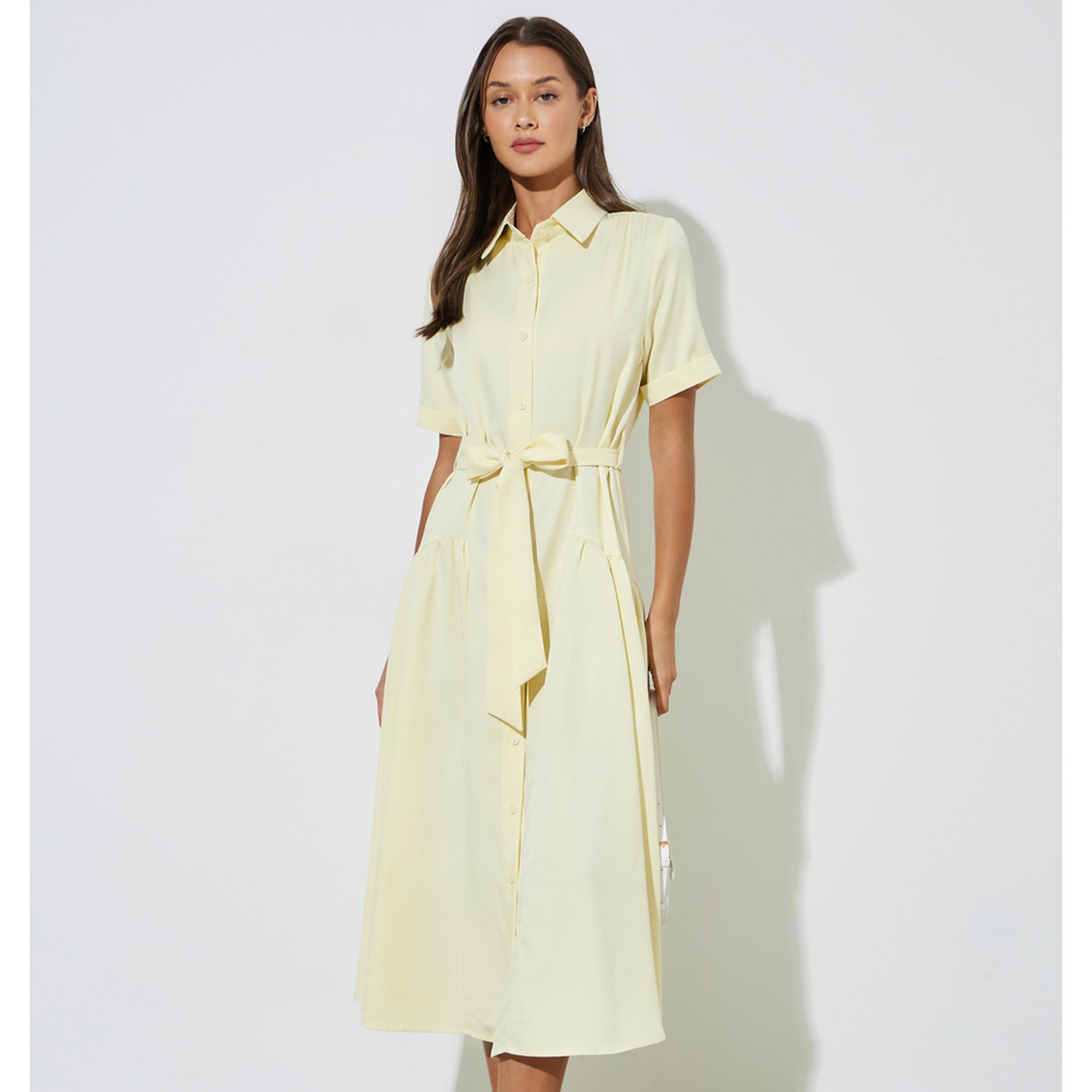 فستان ميدي بلوزة بحزام على الخصر-women-clothing-dresses-image-1