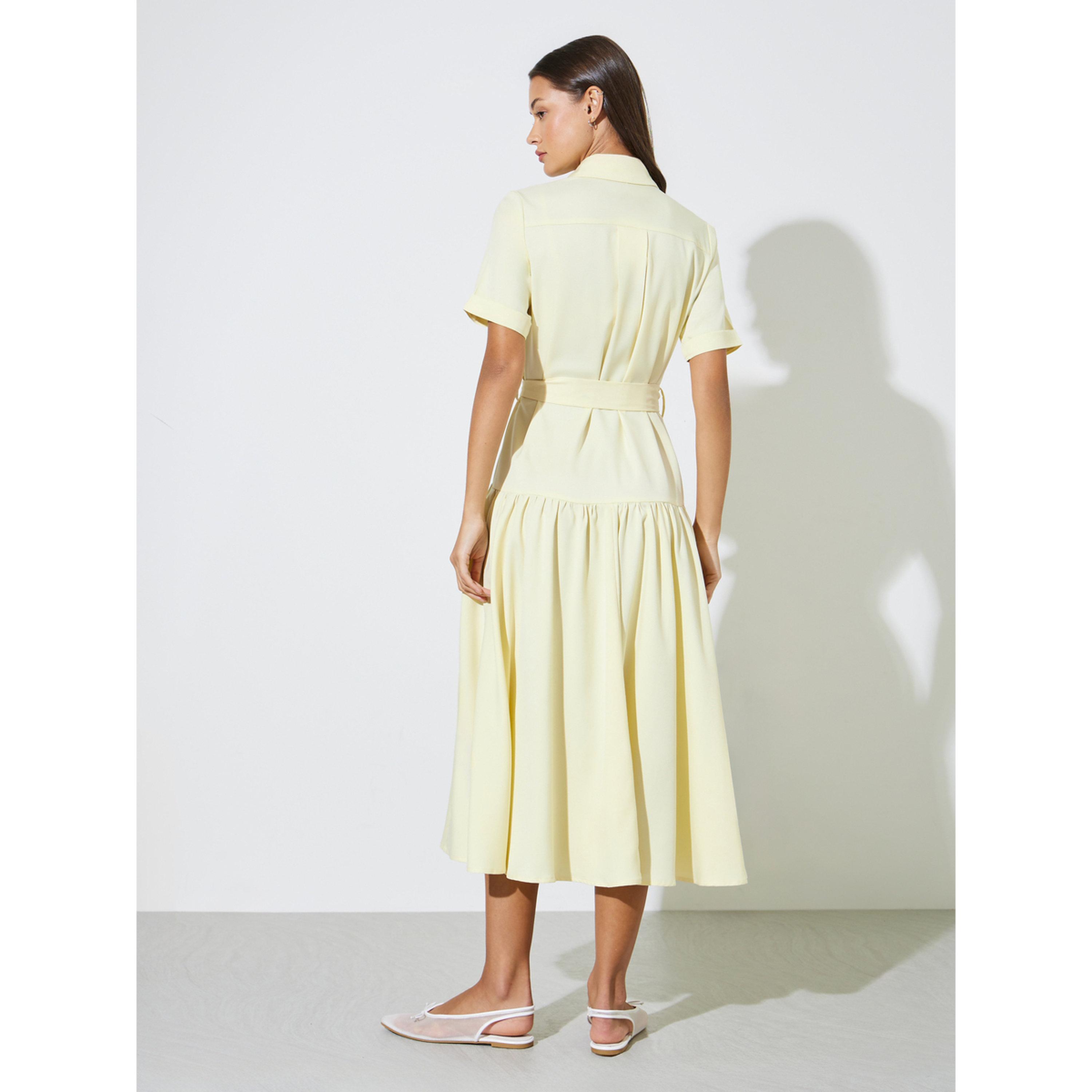فستان ميدي بلوزة بحزام على الخصر-women-clothing-dresses-image-3