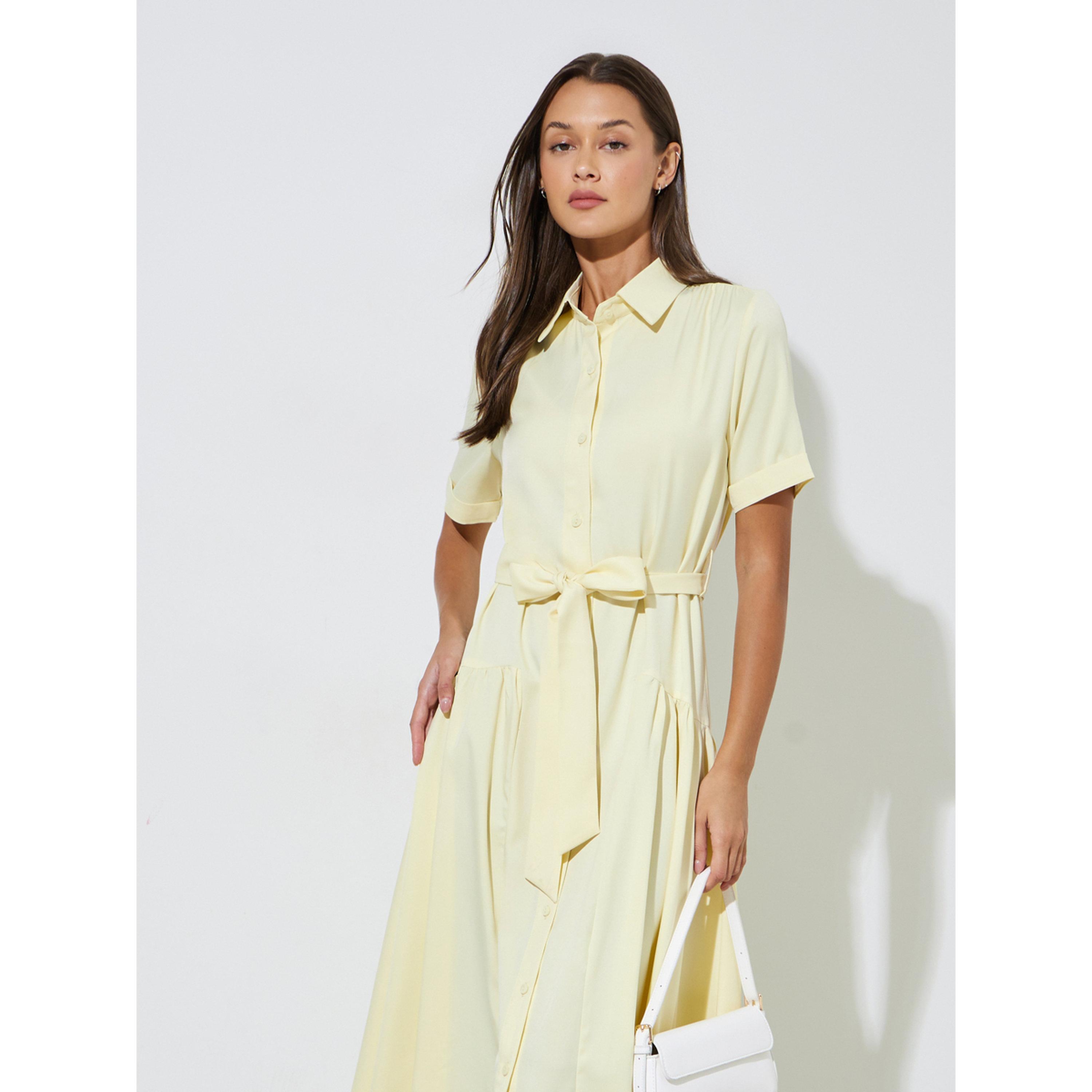 فستان ميدي بلوزة بحزام على الخصر-women-clothing-dresses-image-4