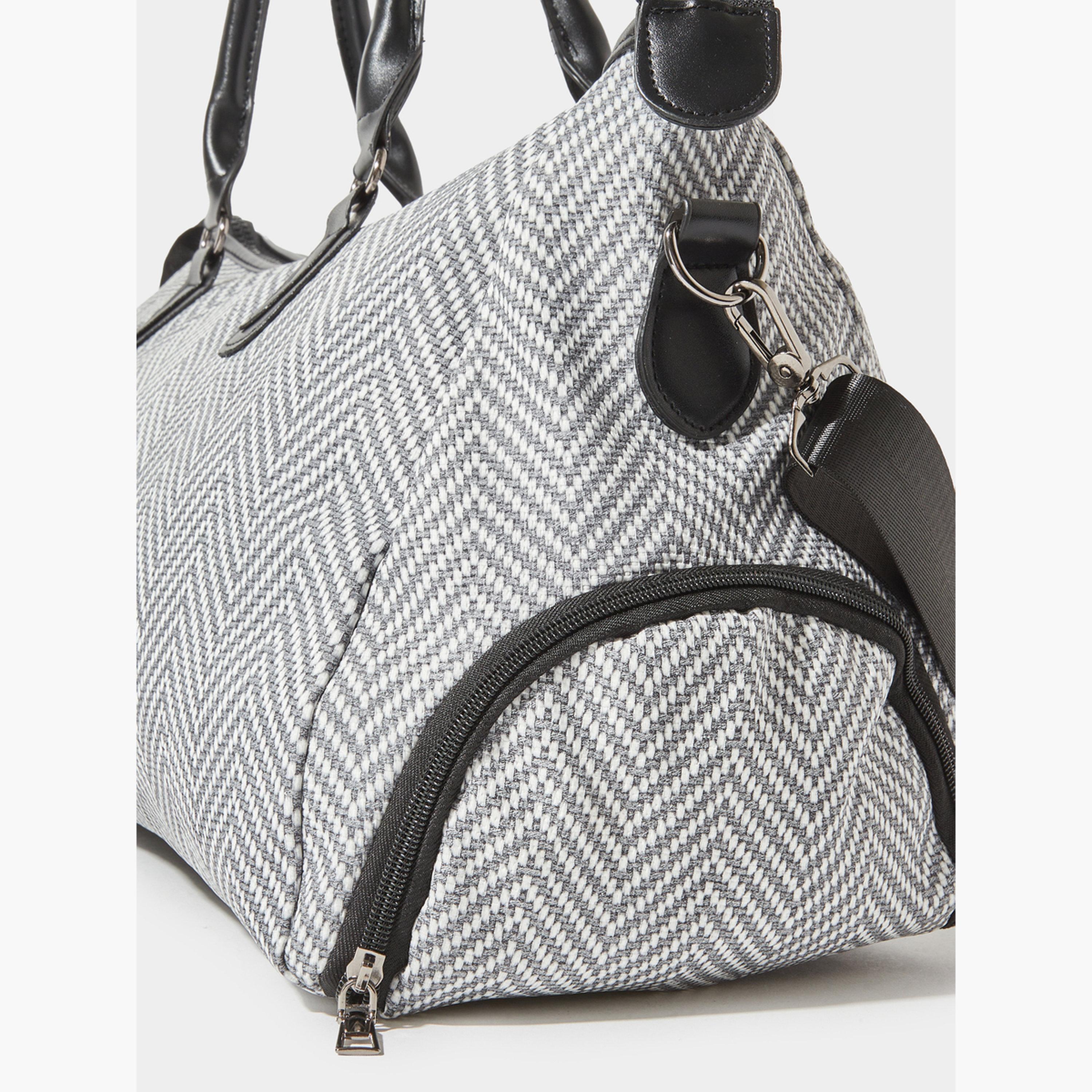 Styli Textured Gym Bag-women-bagsandwallets-handbags-image-3