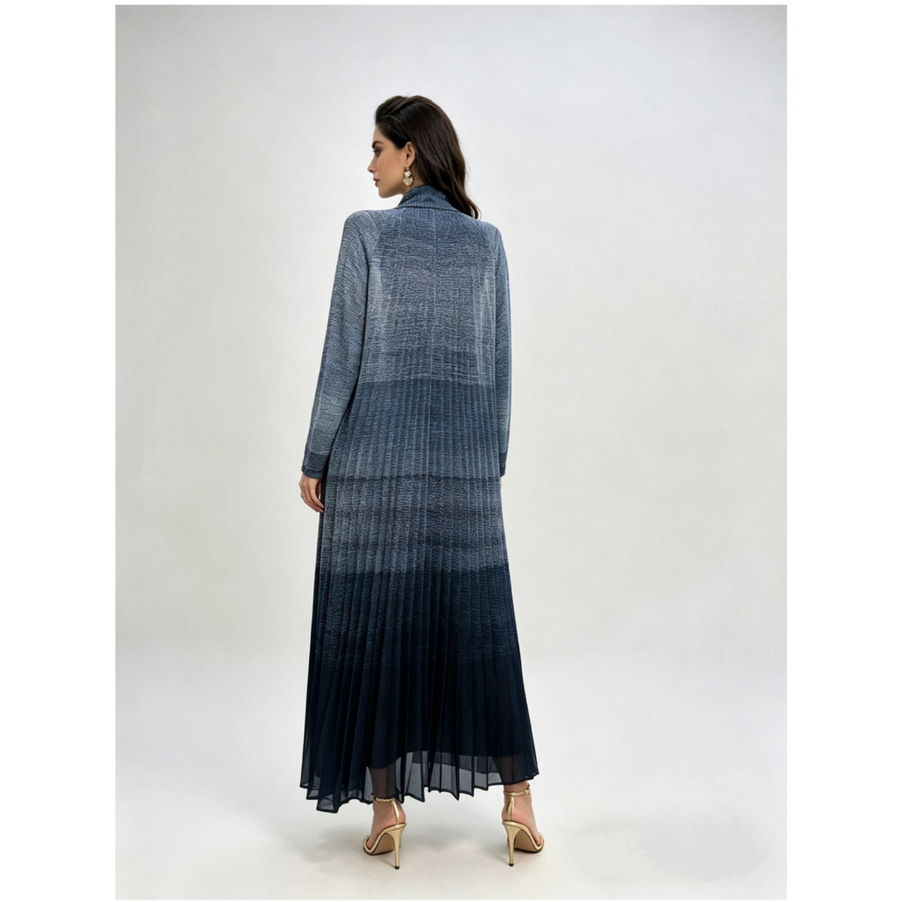 Take Two Multi-Color Printed Ruffled Abaya-women-arabicclothing-abayas-image-3