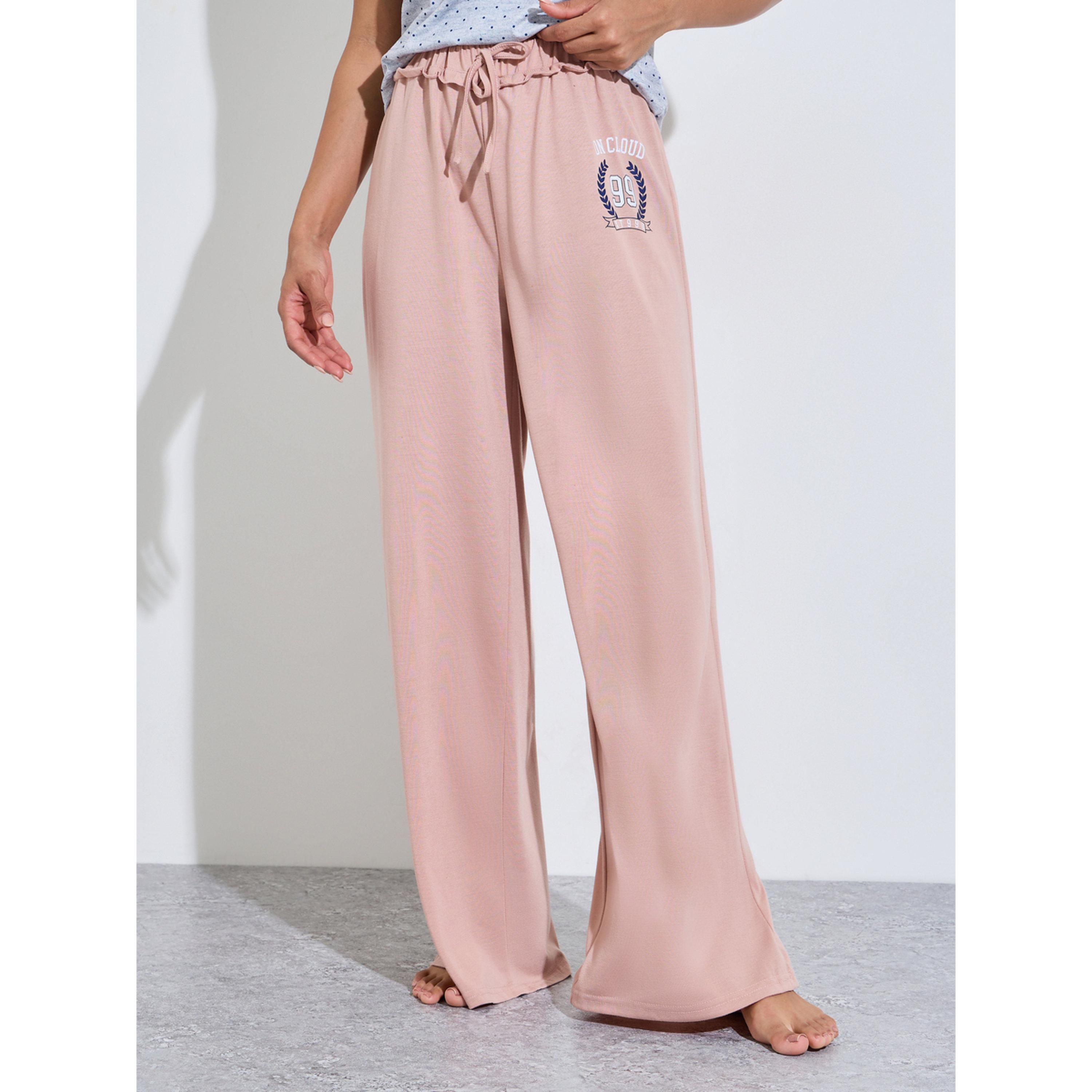 طقم بيجاما من بنطال بأرجل واسعة وبلوزة تانك بدون أكمام بطبعة نقاط بولكا متعدد الألوان-women-clothing-nightwear-pyjamas-longsets-image-5