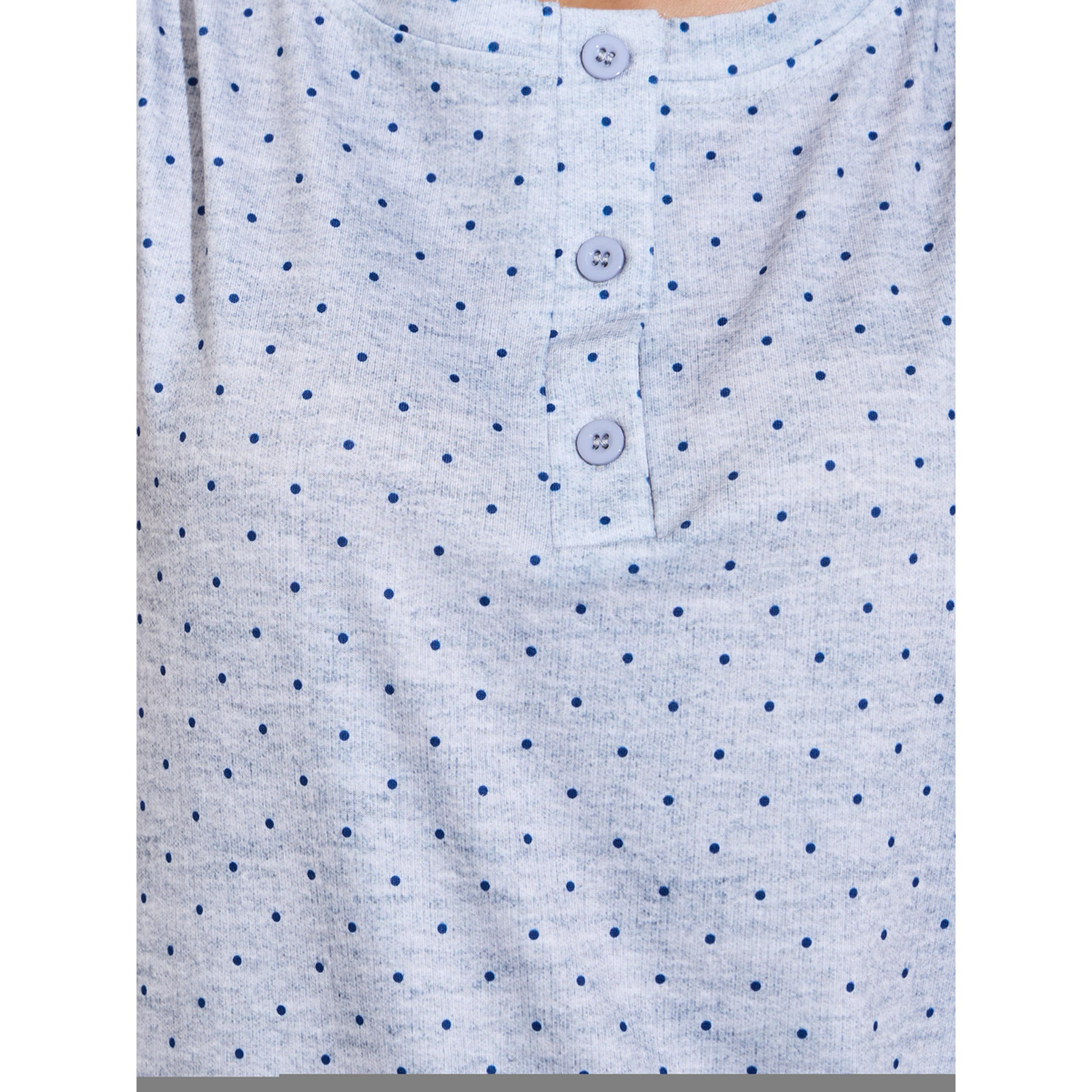 طقم بيجاما من بنطال بأرجل واسعة وبلوزة تانك بدون أكمام بطبعة نقاط بولكا متعدد الألوان-women-clothing-nightwear-pyjamas-longsets-image-6
