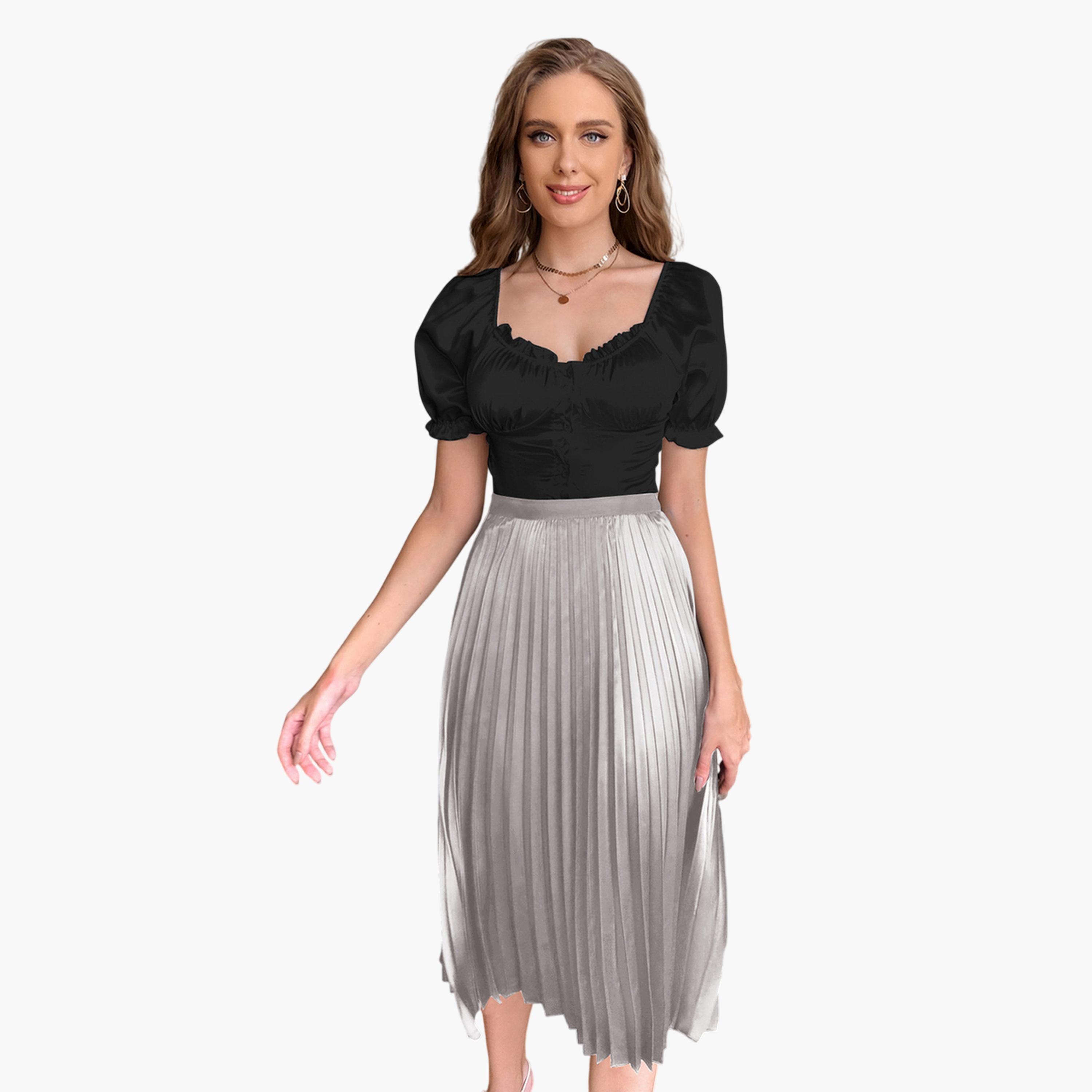 تنورة طويلة بكسرات وأنيقة-women-clothing-skirts-image-3