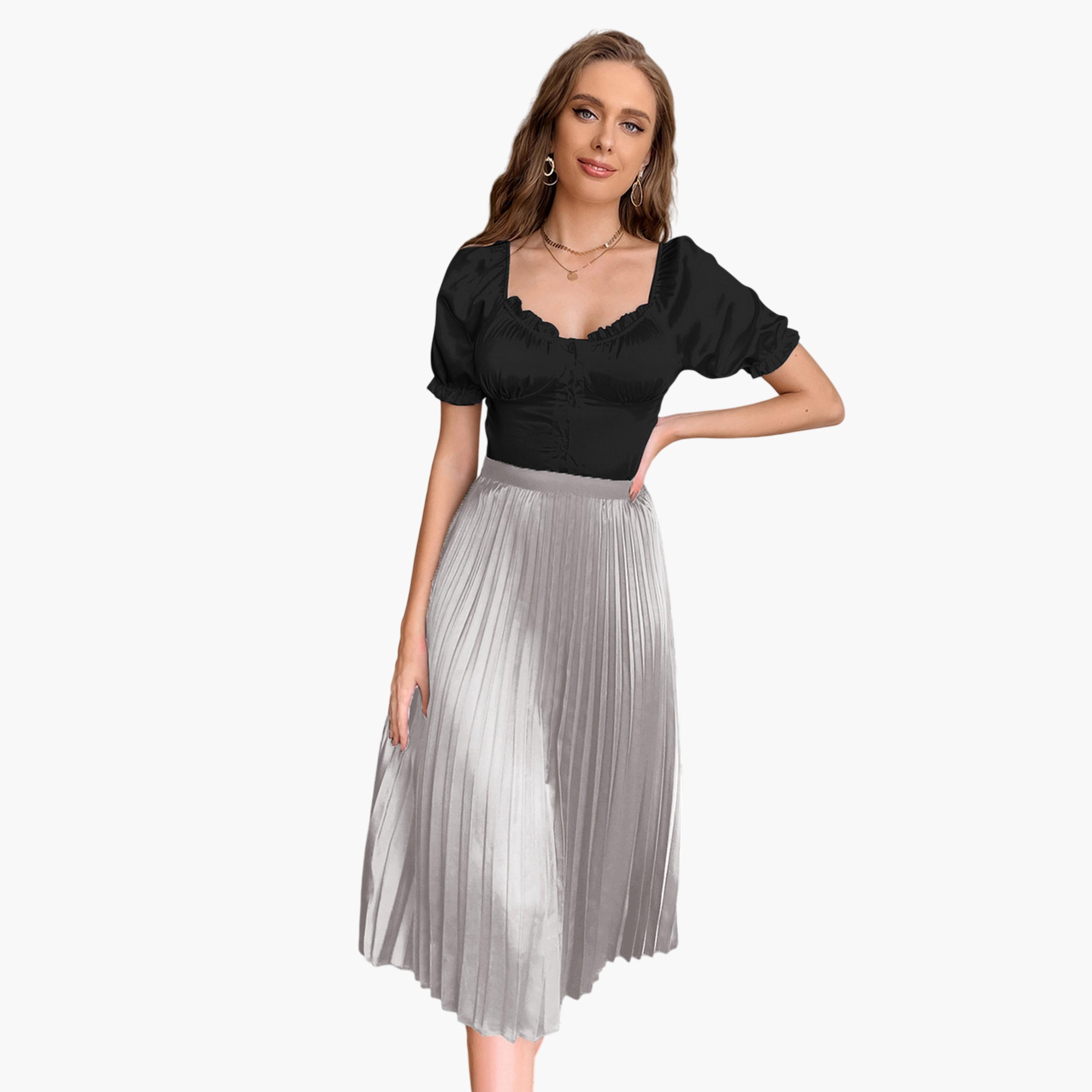 تنورة طويلة بكسرات وأنيقة-women-clothing-skirts-image-4