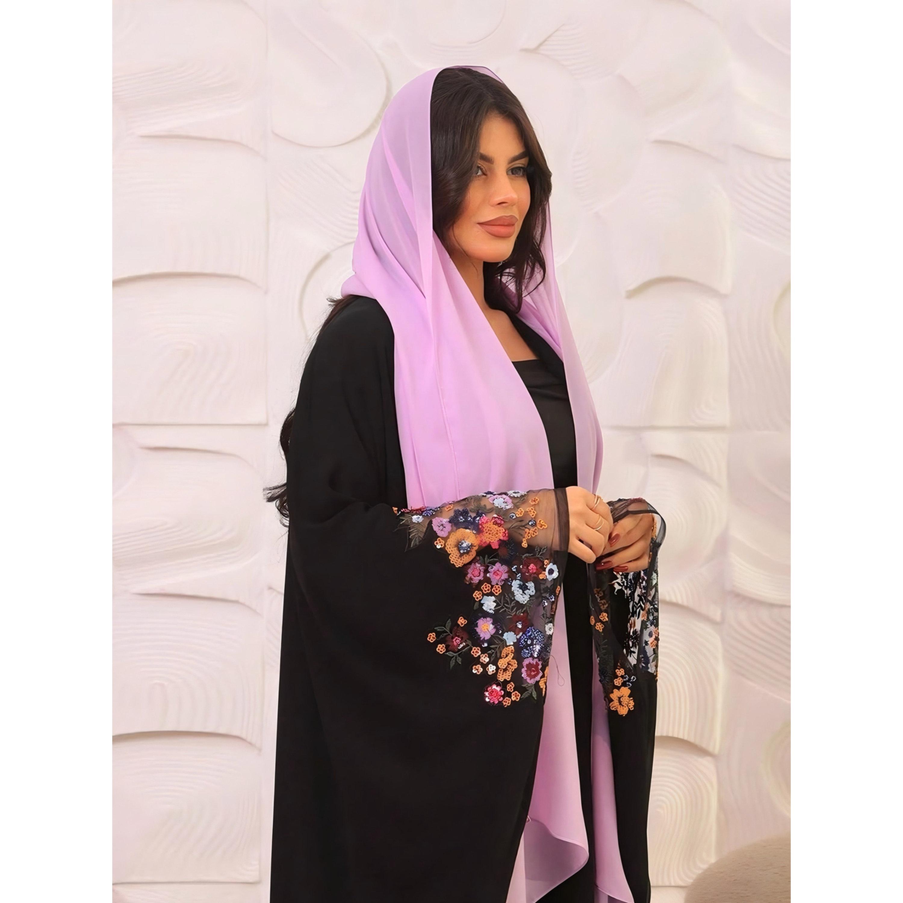 Take Two Floral Embroidered Abaya-women-arabicclothing-abayas-image-4