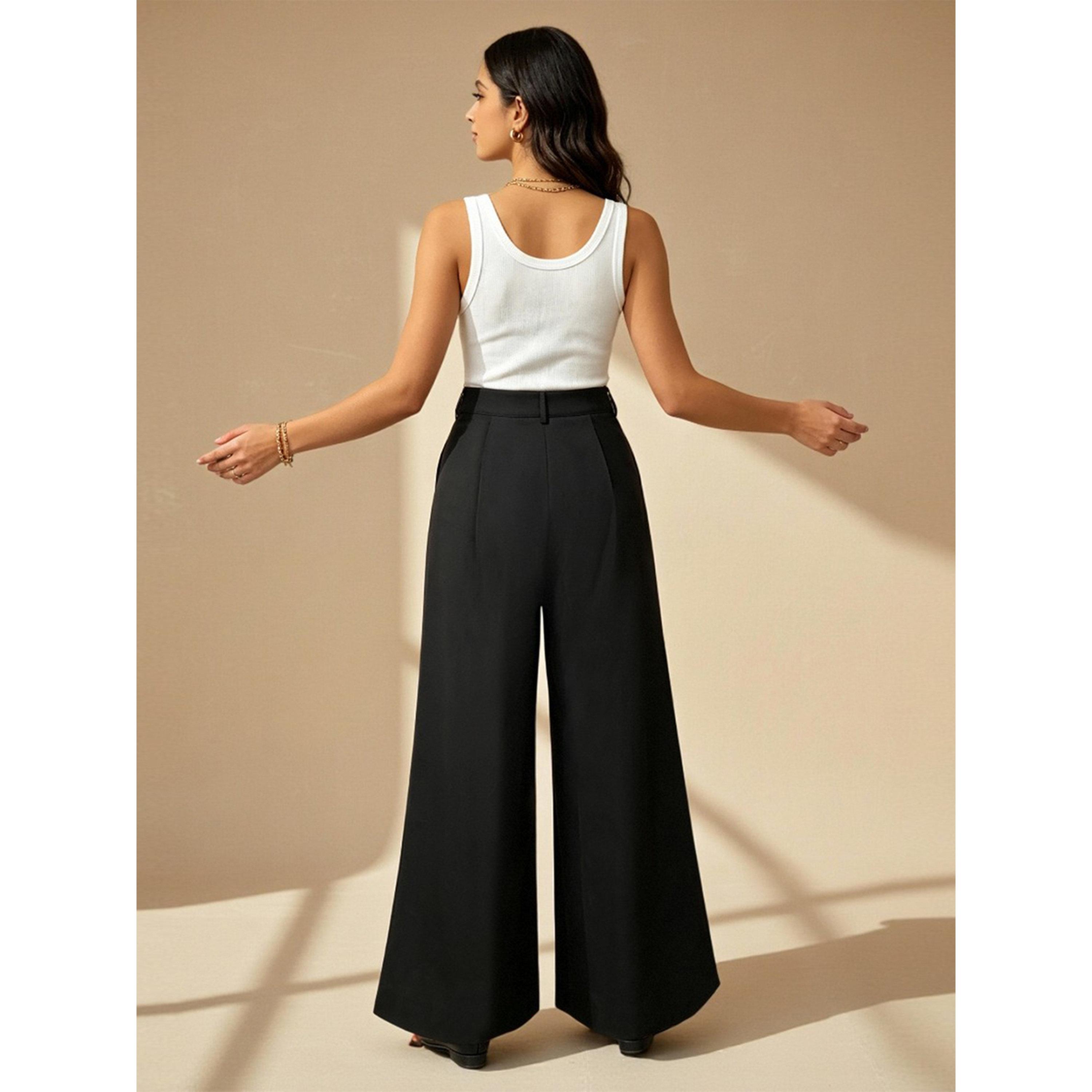 Take Two Black High-Waist Wide-Leg Trousers-women-clothing-trousers-image-4