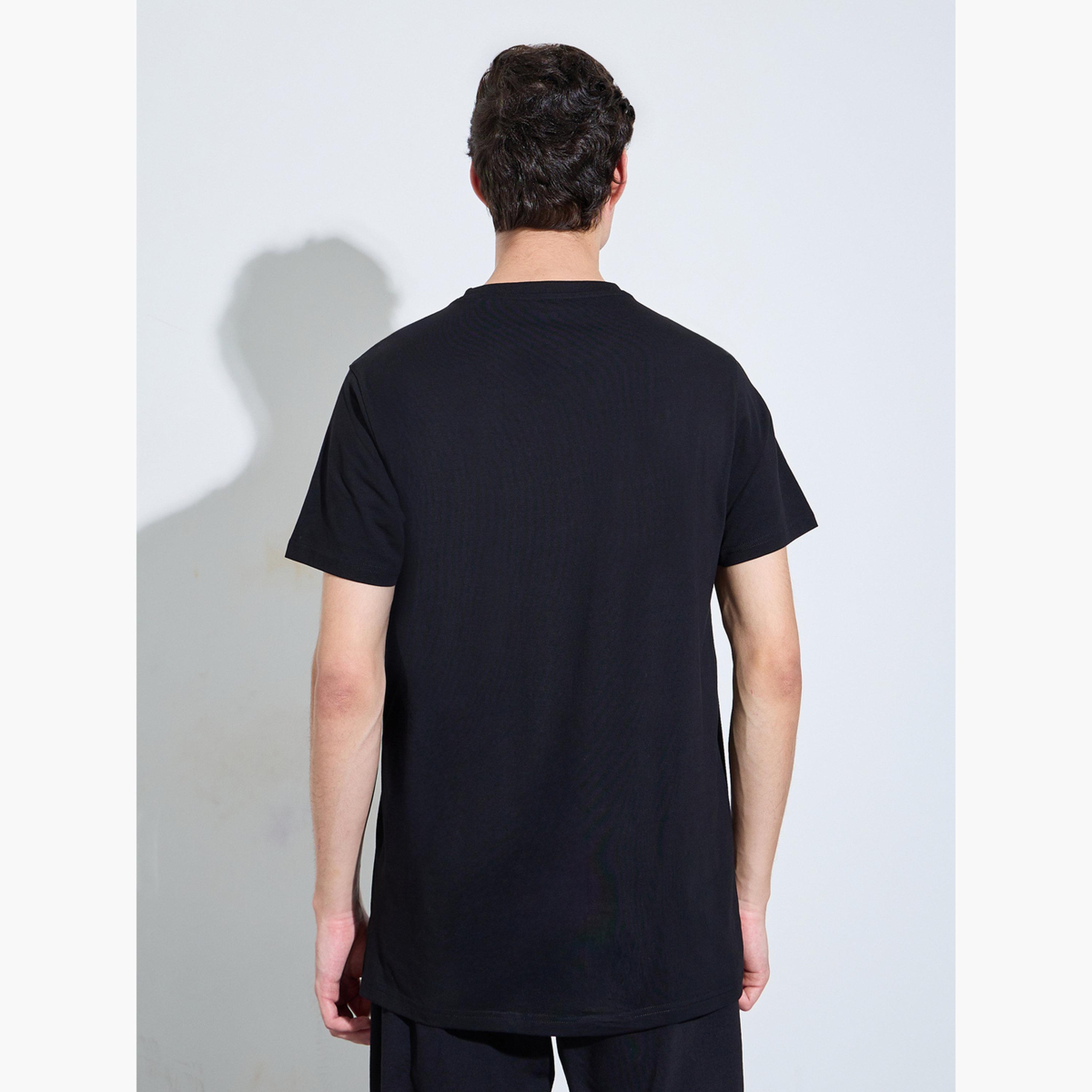تيشيرت بياقة دائرية وقصة منتظمة للرجال-men-clothing-tshirtsandpolos-tshirts-image-5