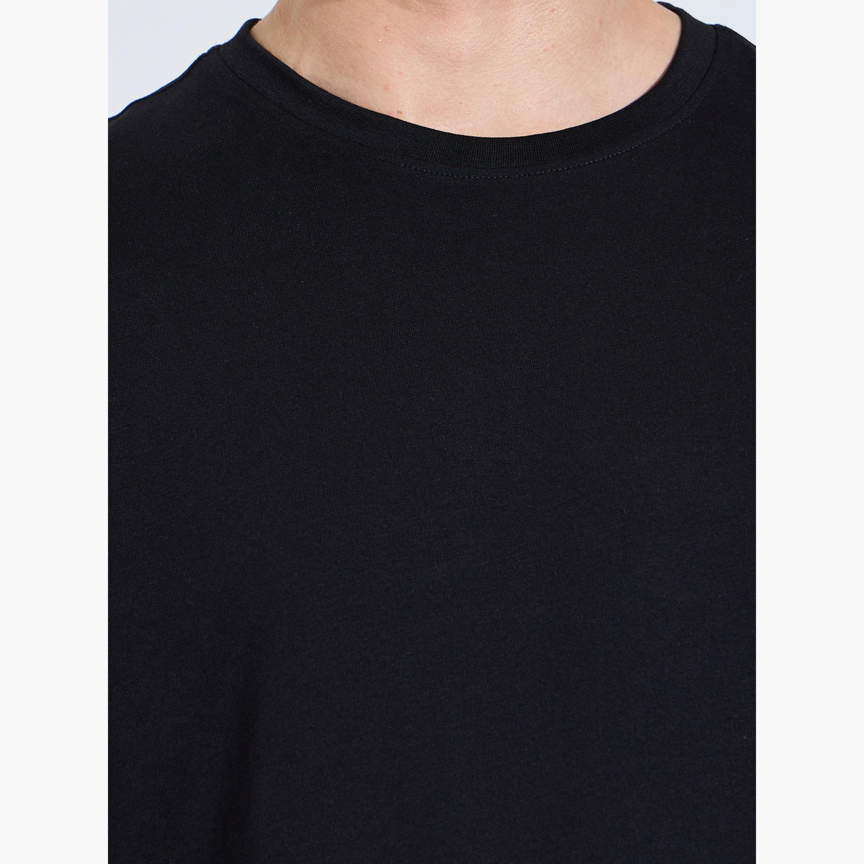 تيشيرت بياقة دائرية وقصة منتظمة للرجال-men-clothing-tshirtsandpolos-tshirts-image-6