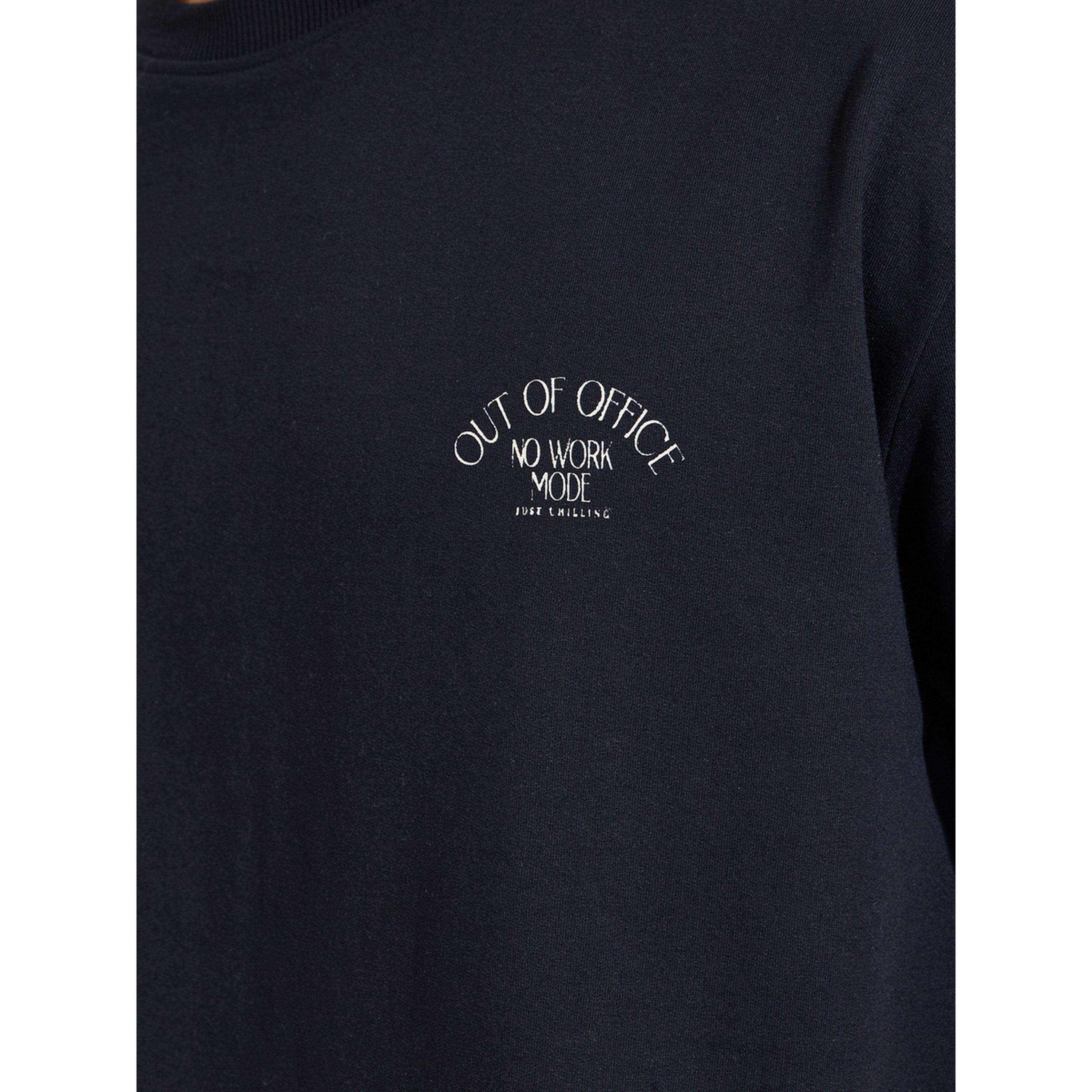 Styli Black Graphic Print Crew Neck Oversized T-Shirt-men-clothing-tshirtsandpolos-tshirts-image-5