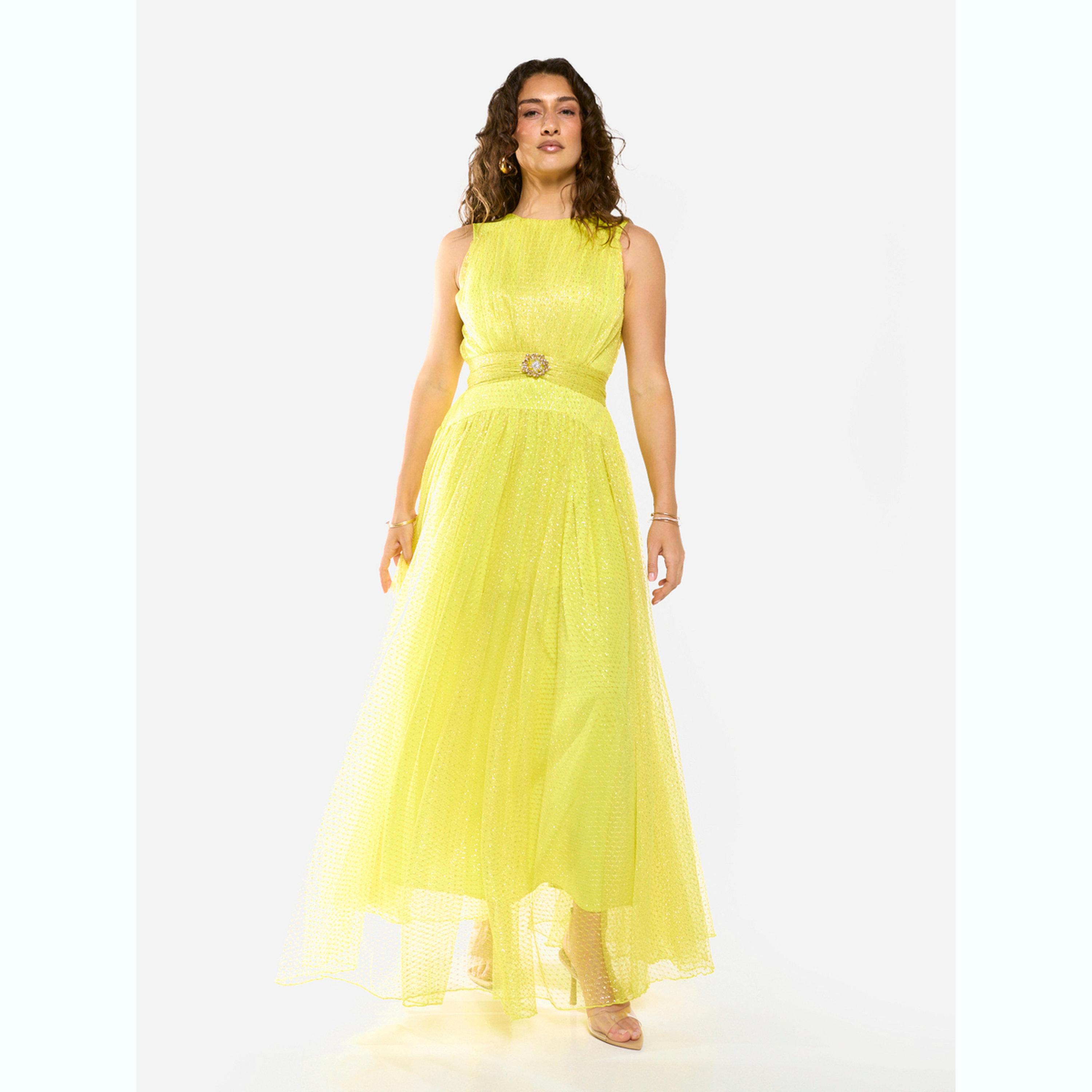 House of Moda X Styli Textured Mesh Overlay Gown Maxi Dress-women-clothing-dresses-image-1