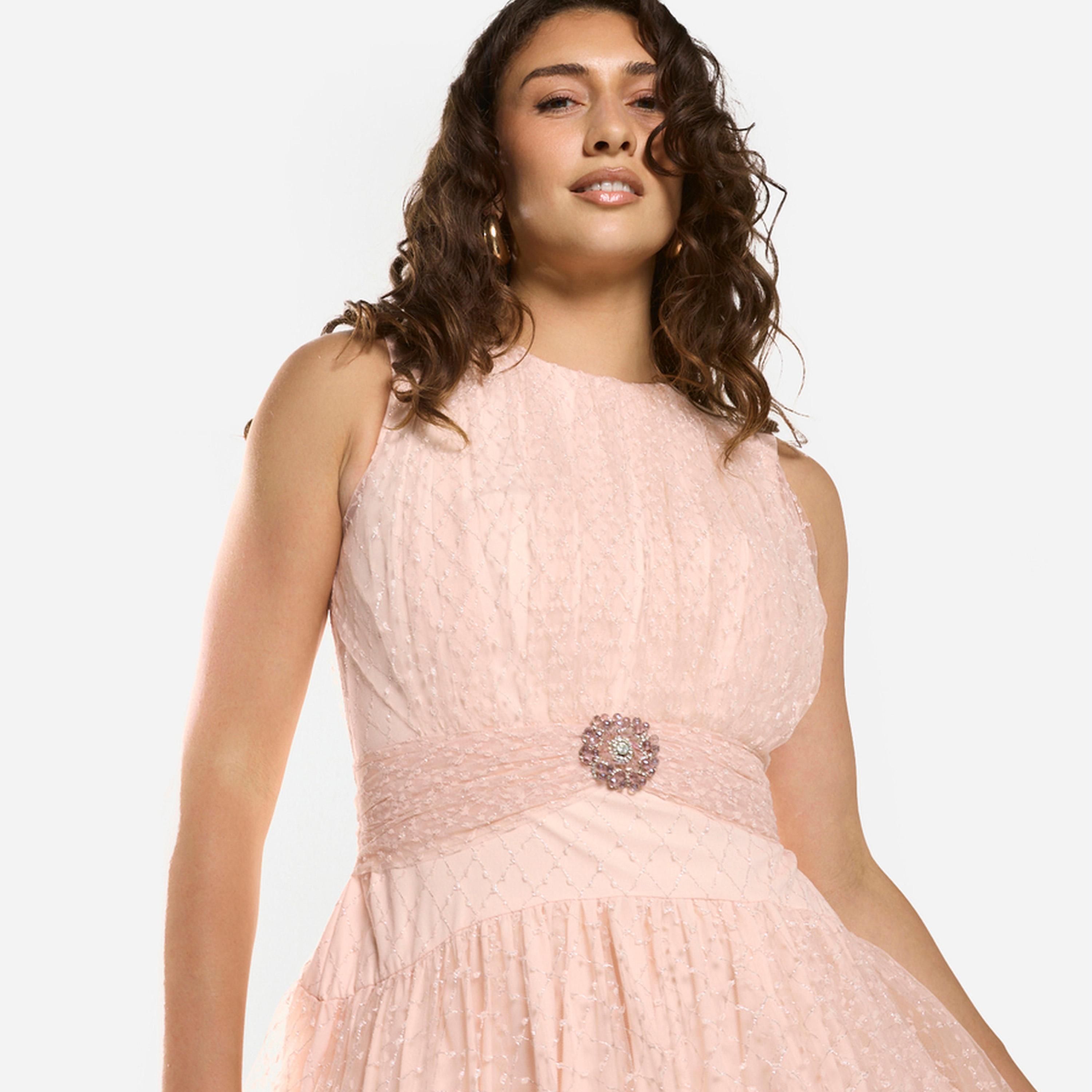 فستان طويل بطبقة علوية وكسرات-women-clothing-dresses-image-5