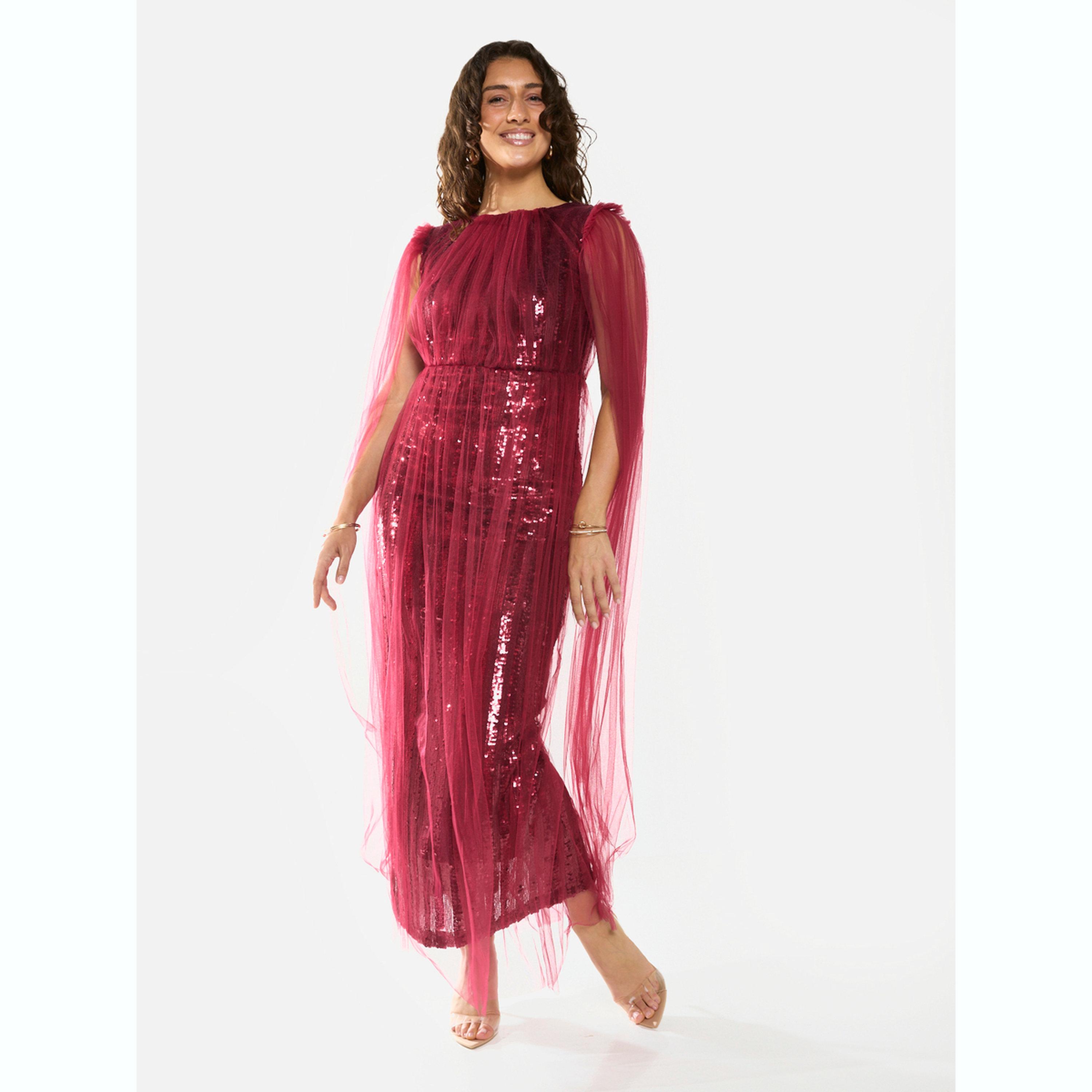 House of Moda X Styli Sequin Veil Overlay Evening Maxi Dress-women-clothing-dresses-image-1
