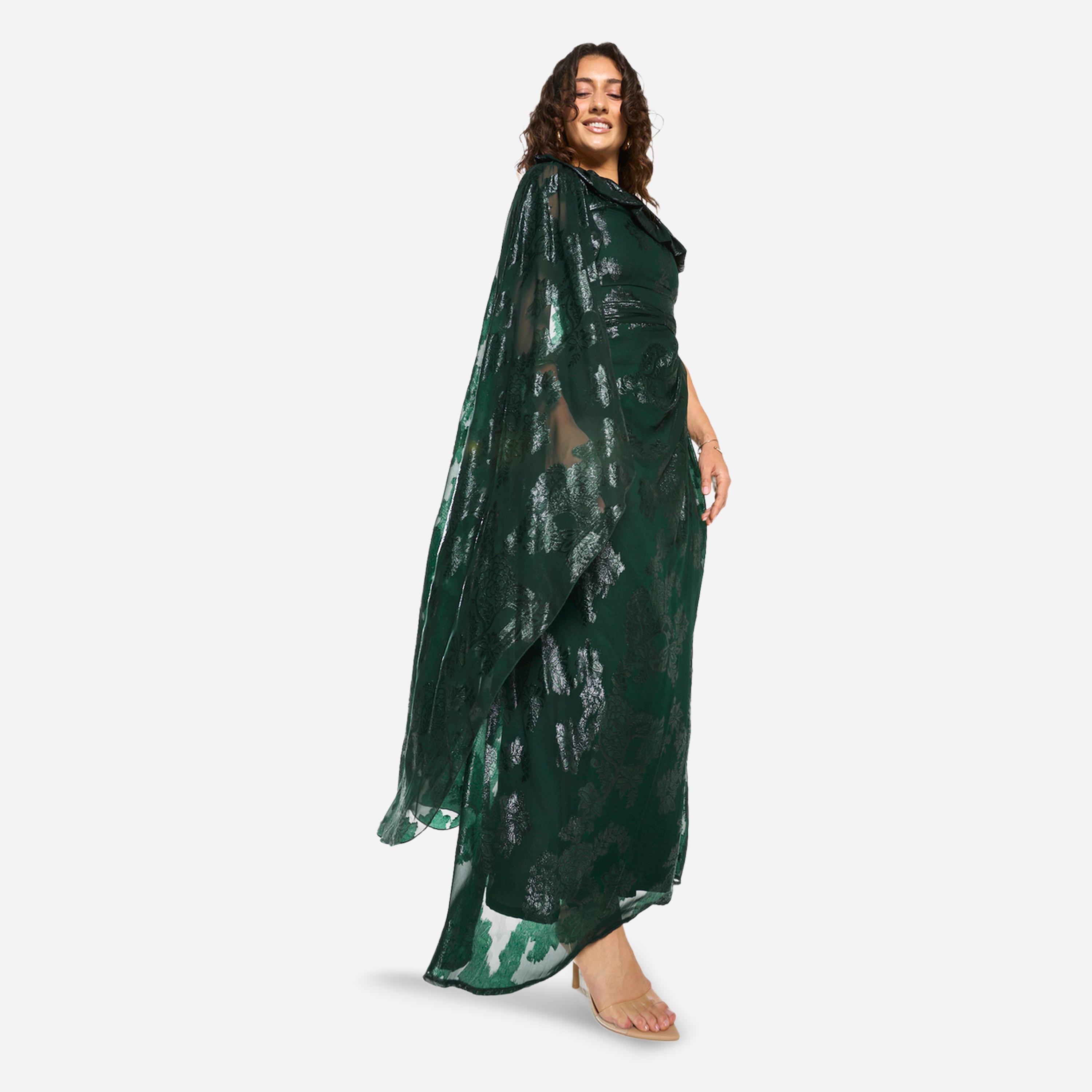فستان طويل مُجسم بنمط منسدل وأكتاف مكشوفة-women-clothing-dresses-image-2