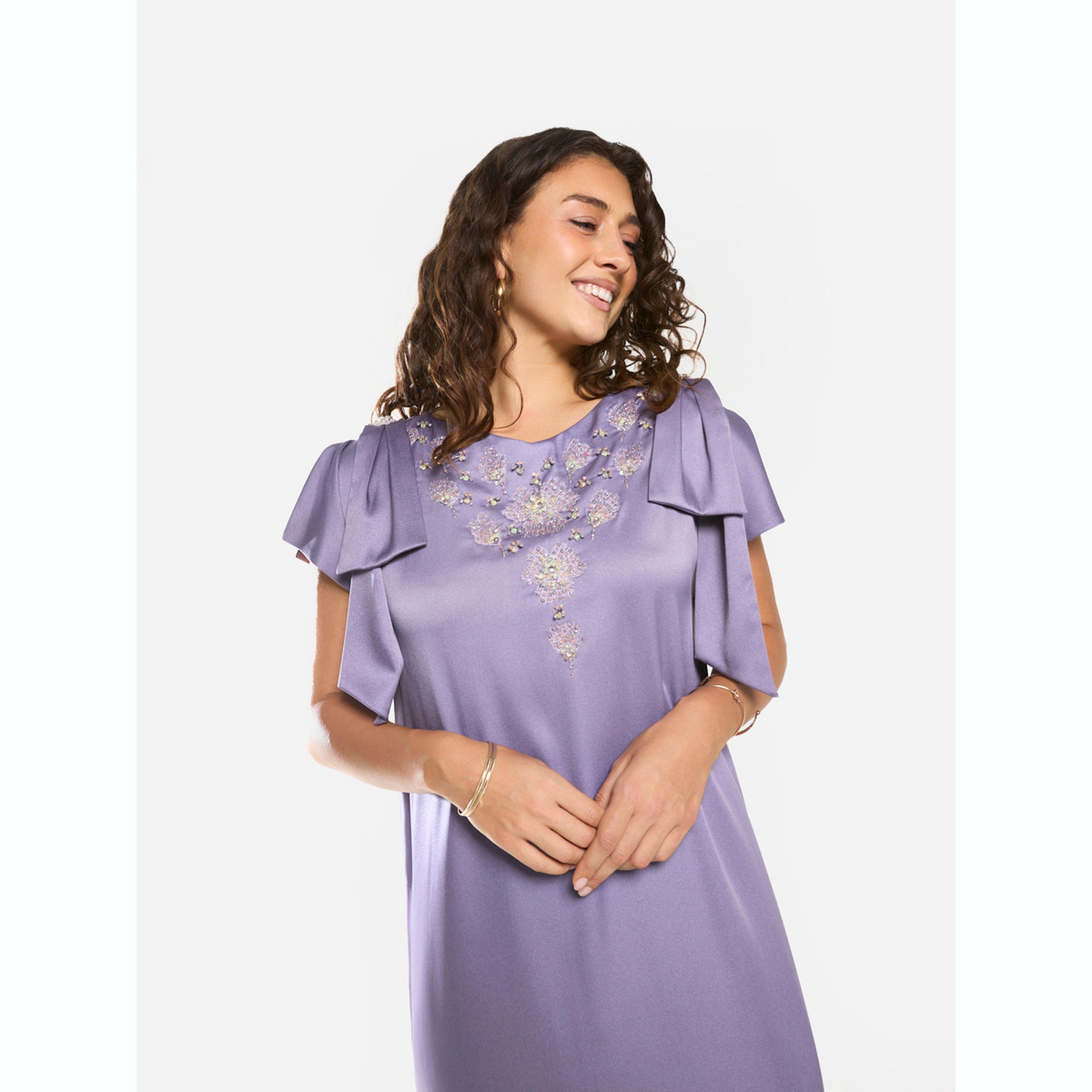 House of Moda X Styli Embellished Yoke Frill Sleeve Maxi Dress-women-clothing-dresses-image-3