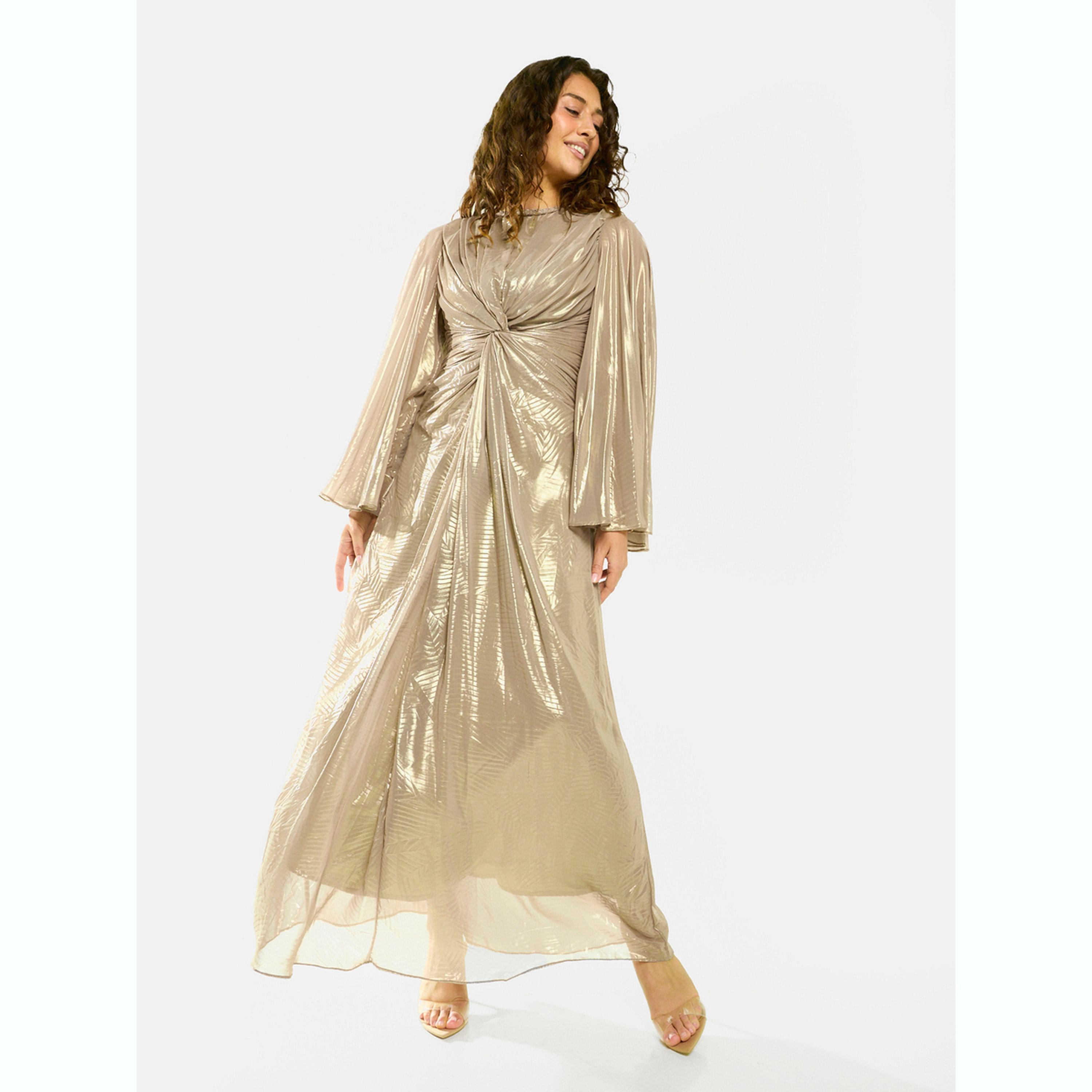House of Moda X Styli Radiant Twist Drape Evening Maxi Dress-women-clothing-dresses-image-1