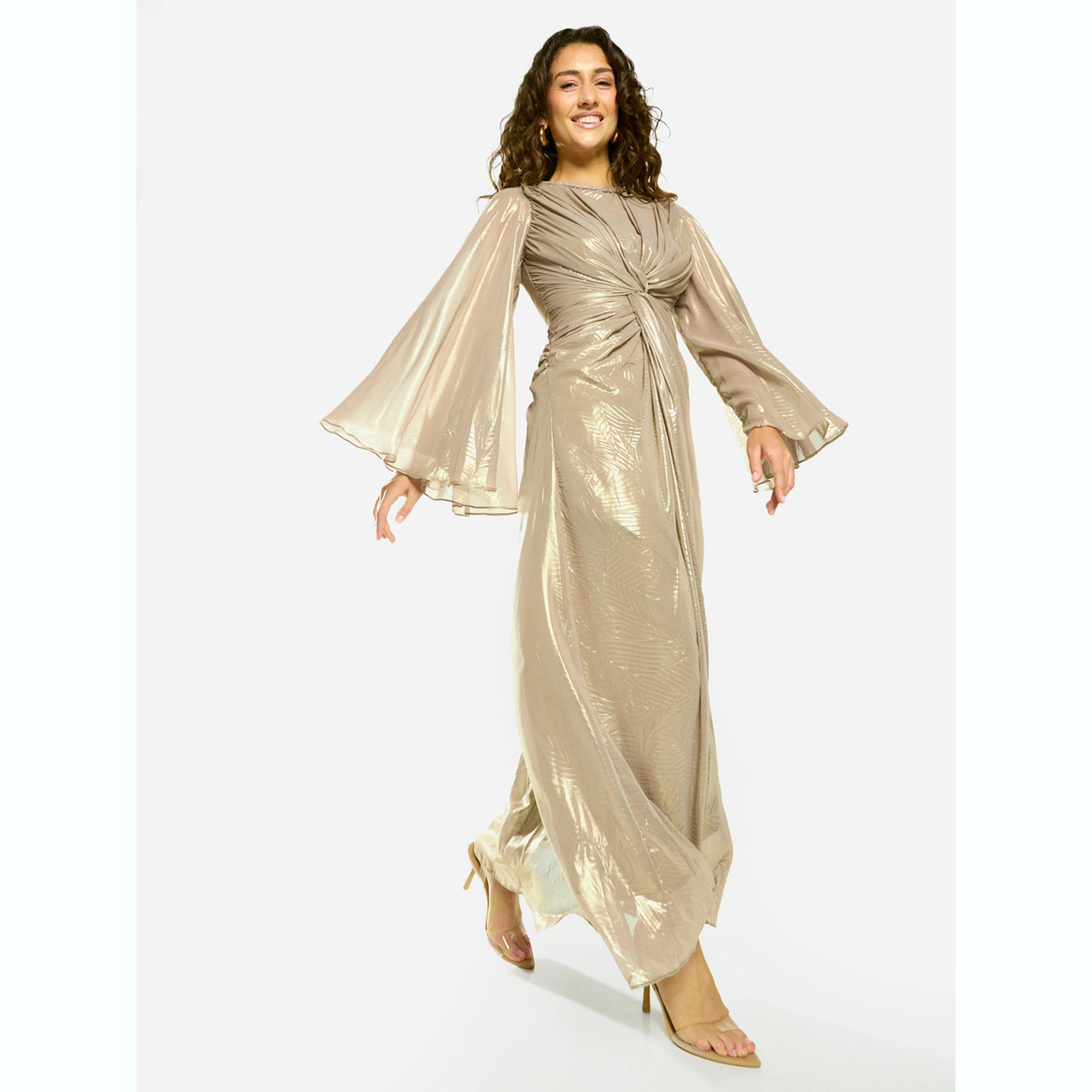 House of Moda X Styli Radiant Twist Drape Evening Maxi Dress-women-clothing-dresses-image-2