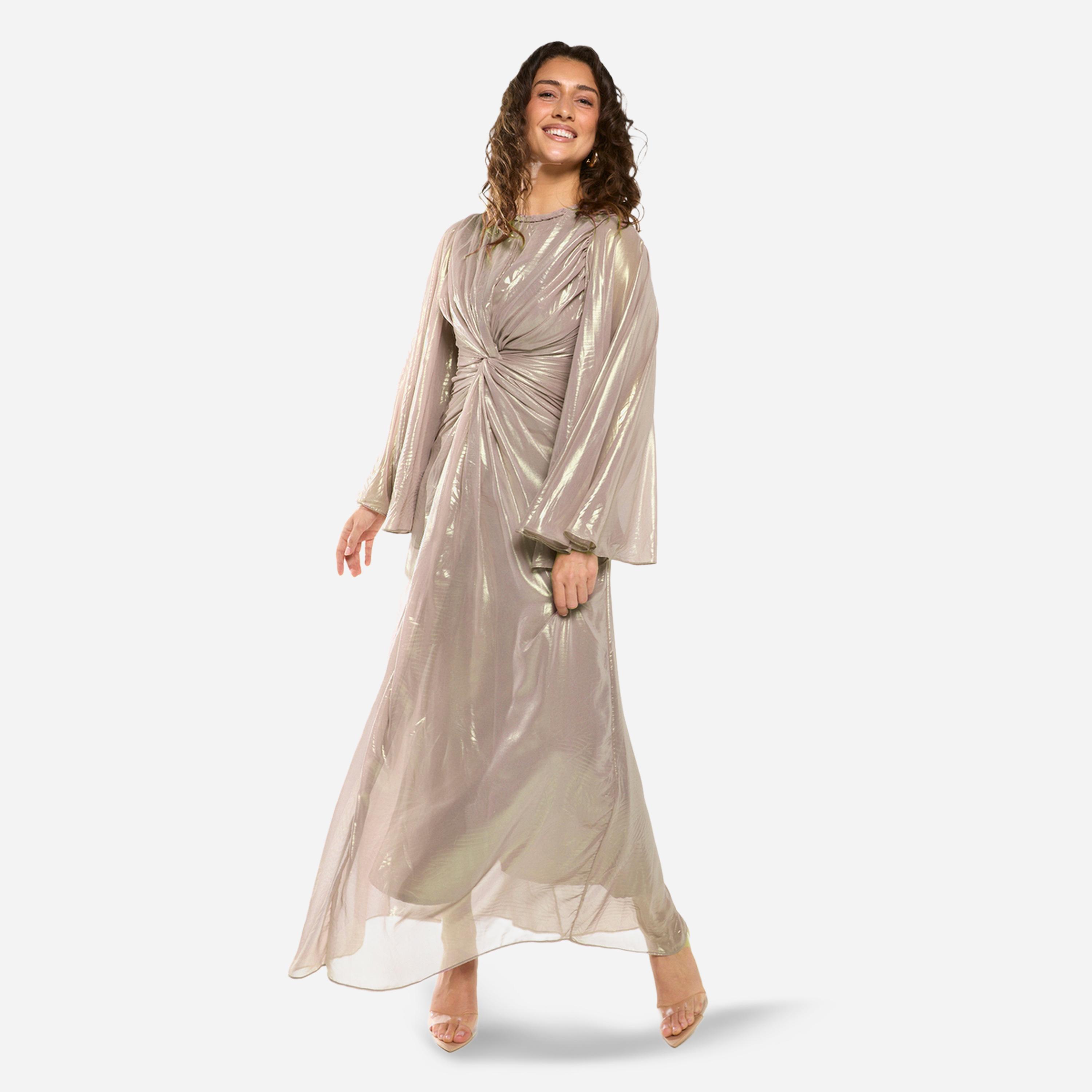 House of Moda X Styli Radiant Twist Drape Evening Maxi Dress-women-clothing-dresses-image-5
