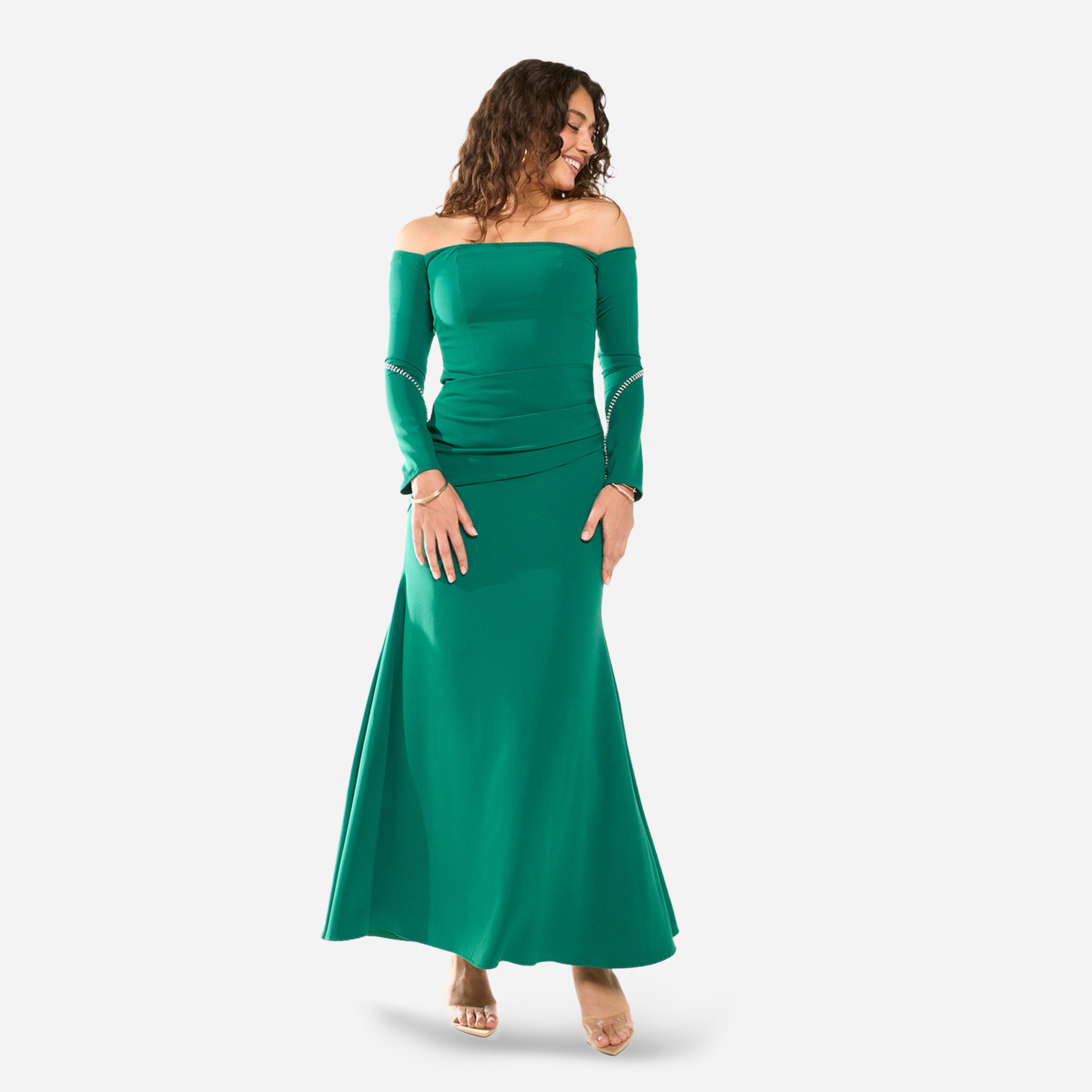 فستان طويل كونتور بأكتاف مكشوفة-women-clothing-dresses-image-4