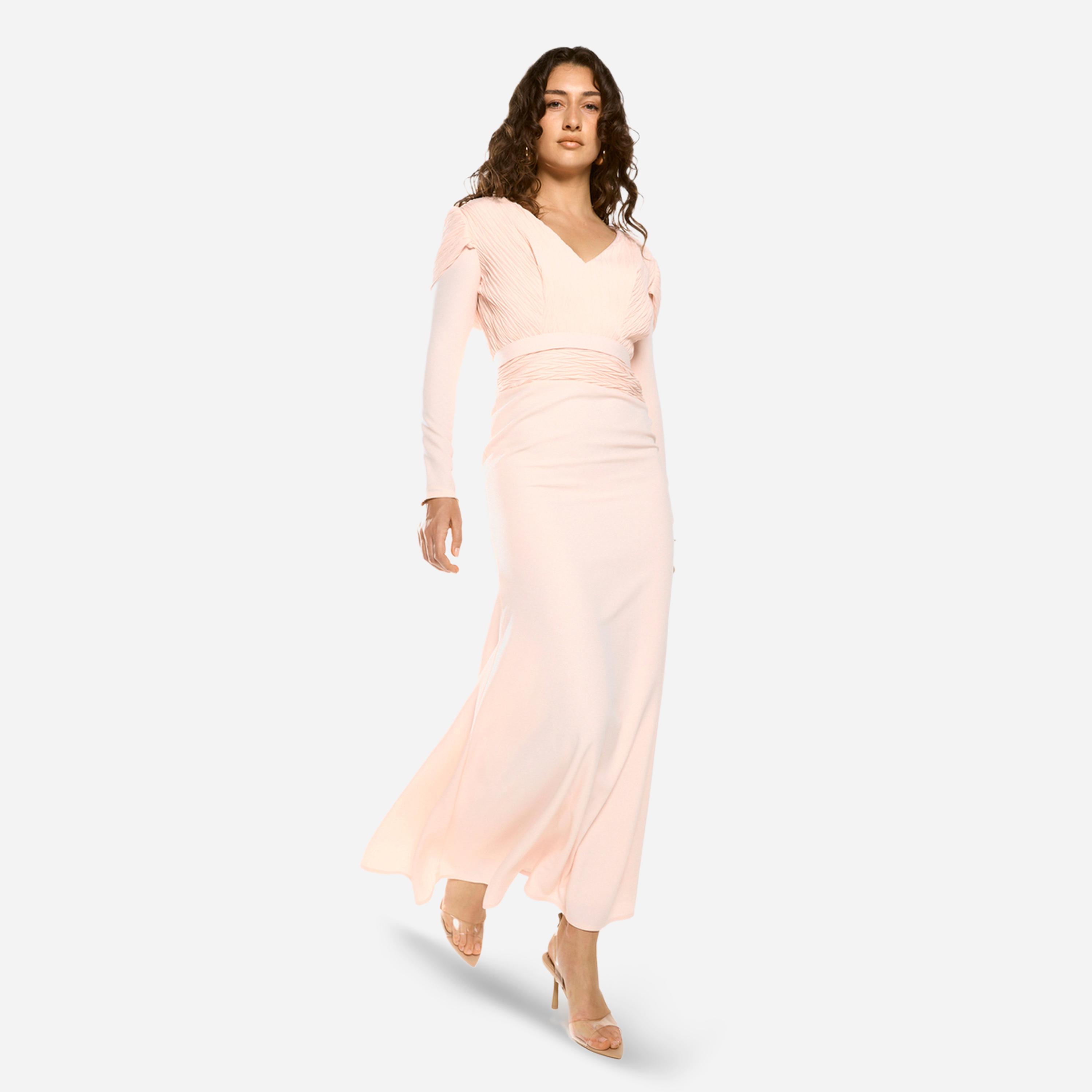 House of Moda X Styli Textured Flow Gown Maxi Dress-women-clothing-dresses-image-3