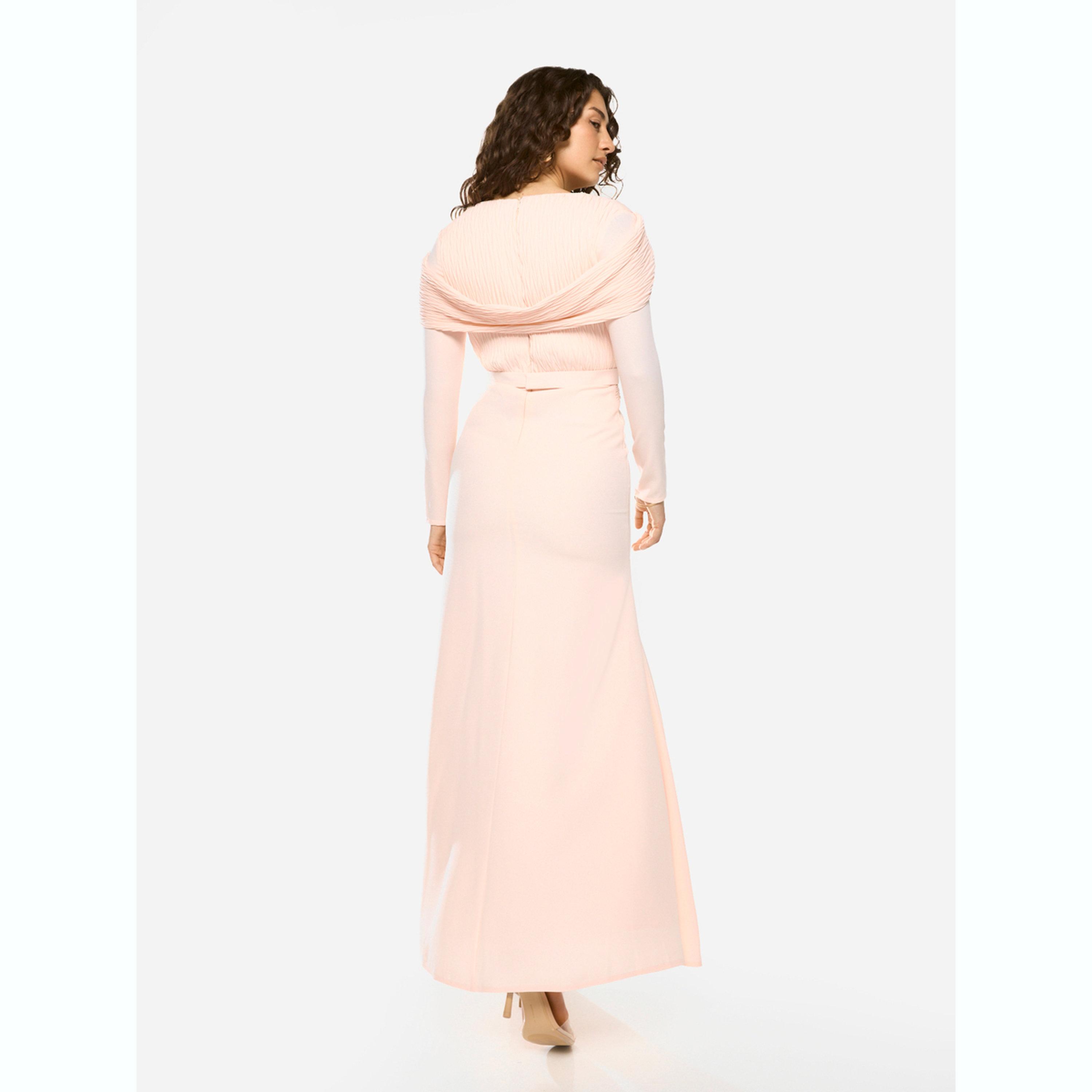 House of Moda X Styli Textured Flow Gown Maxi Dress-women-clothing-dresses-image-6