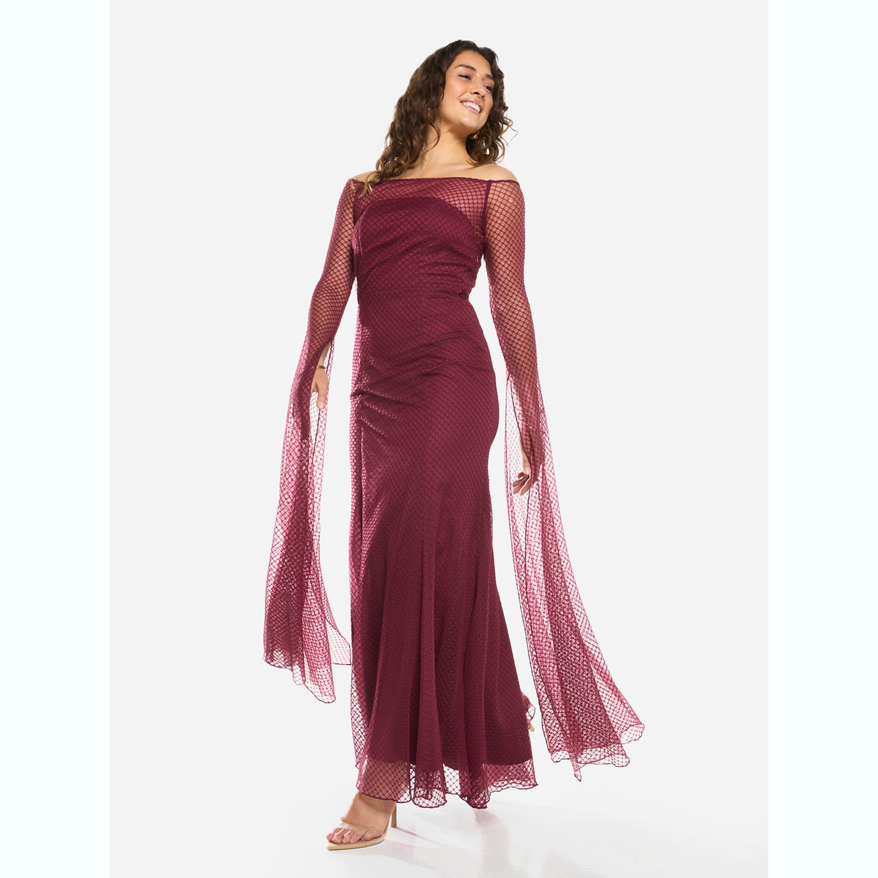 House of Moda X Styli Sheer Overlay Off-Shoulder Maxi Dress-women-clothing-dresses-image-3