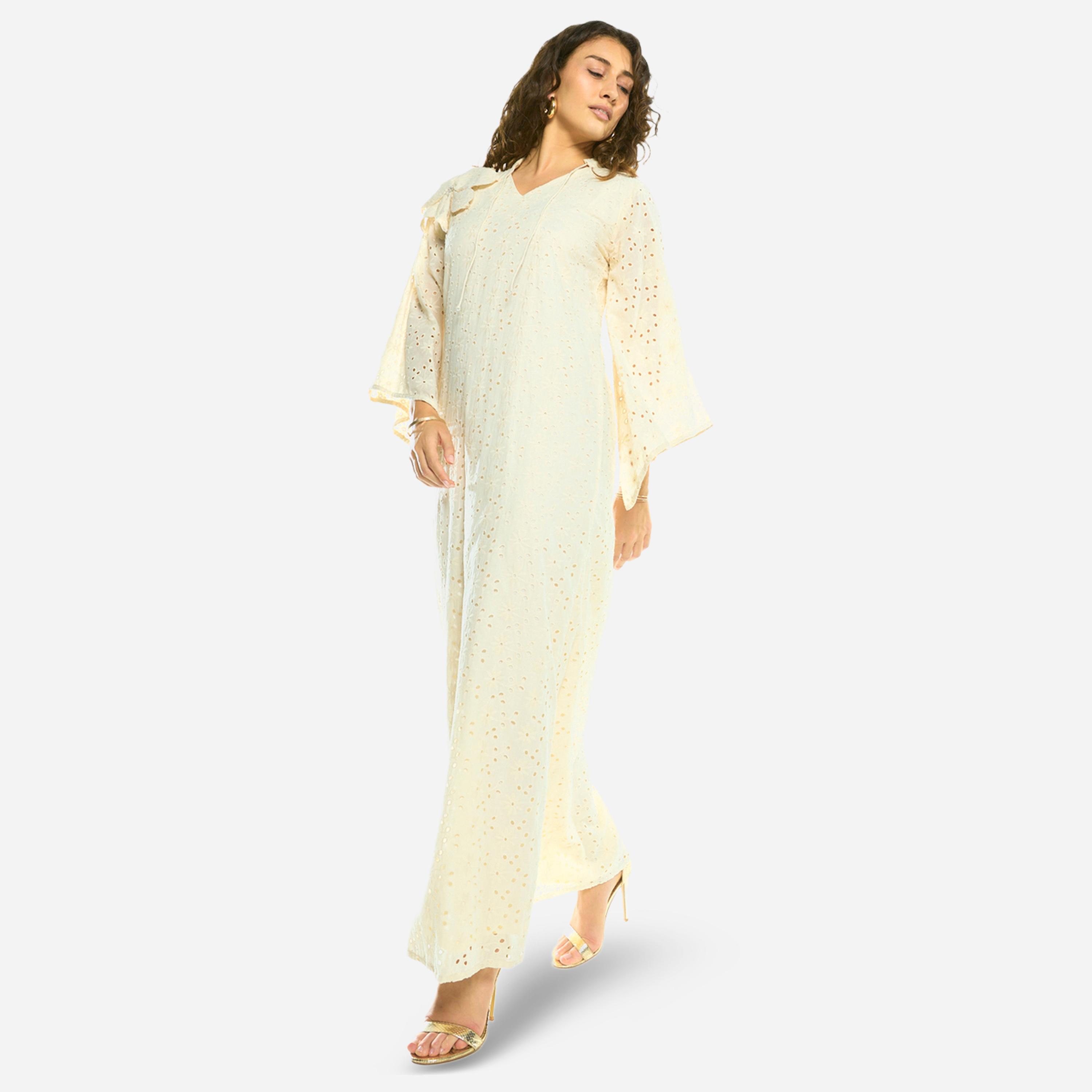House of Moda X Styli Bow Detail Lace Cut-Out Maxi Dress-women-clothing-dresses-image-3