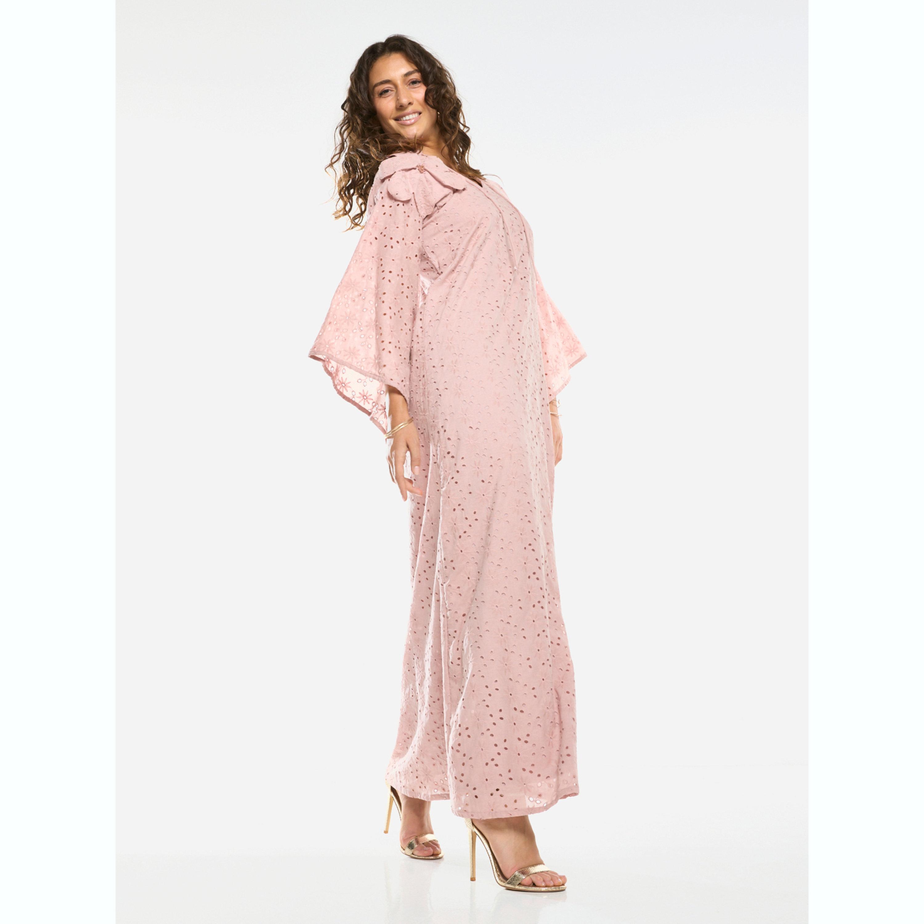 House of Moda X Styli Bow Detail Lace Cut-Out Maxi Dress-women-clothing-dresses-image-4