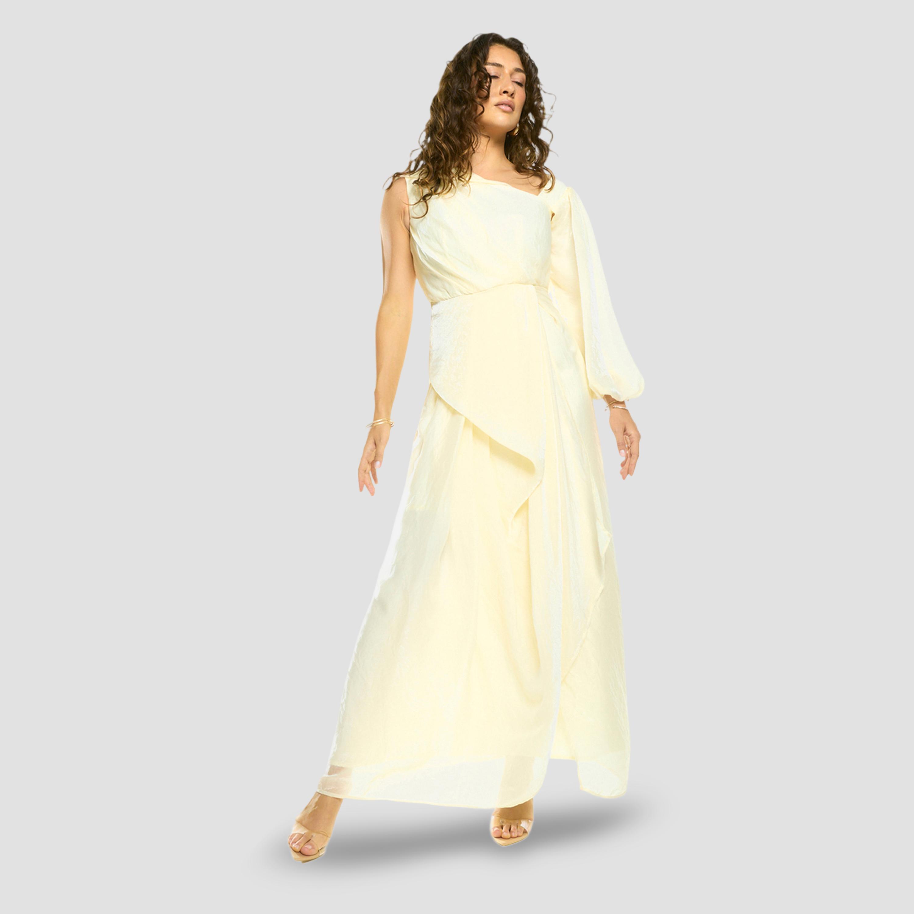 House of Moda X Styli Sculpted Panel Asymmetric Drape Gown Maxi Dress-women-clothing-dresses-image-1