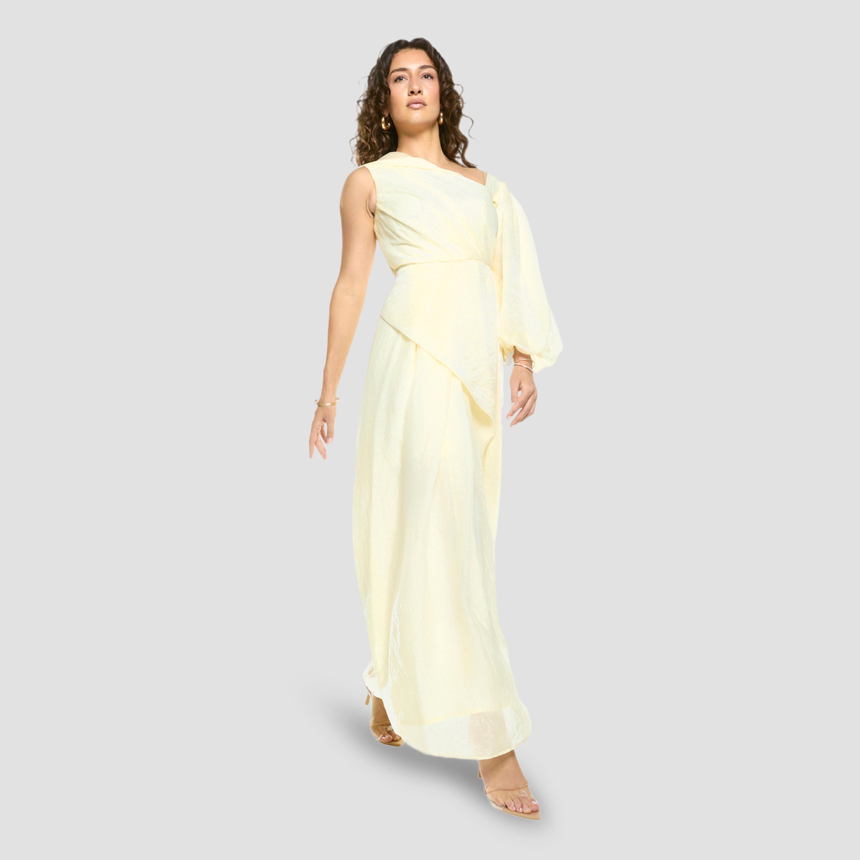 House of Moda X Styli Sculpted Panel Asymmetric Drape Gown Maxi Dress-women-clothing-dresses-image-2