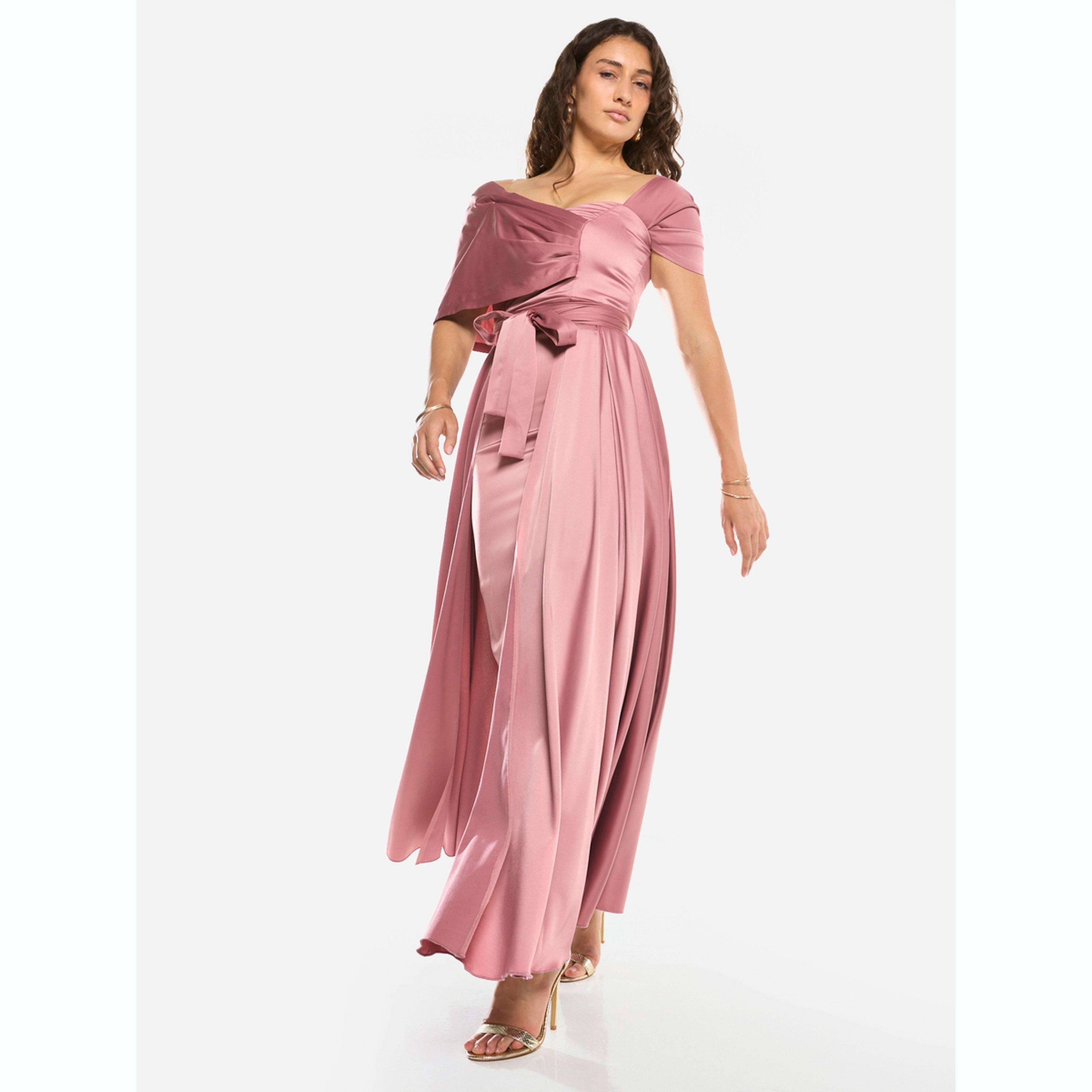 فستان طويل واسع مزين بفيونكة-women-clothing-dresses-image-4