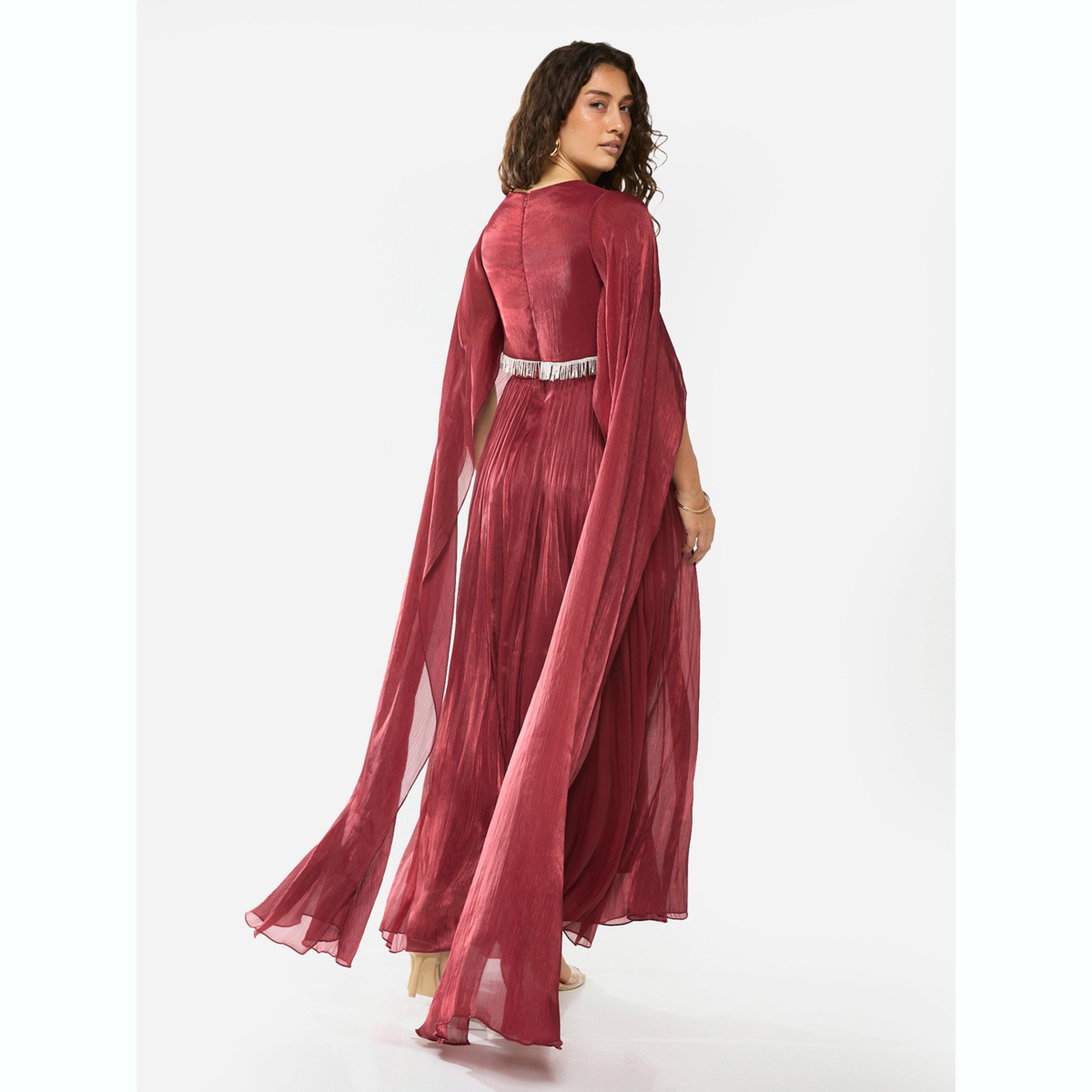 House of Moda X Styli Draped Overlay Gathered Maxi Dress-women-clothing-dresses-image-6