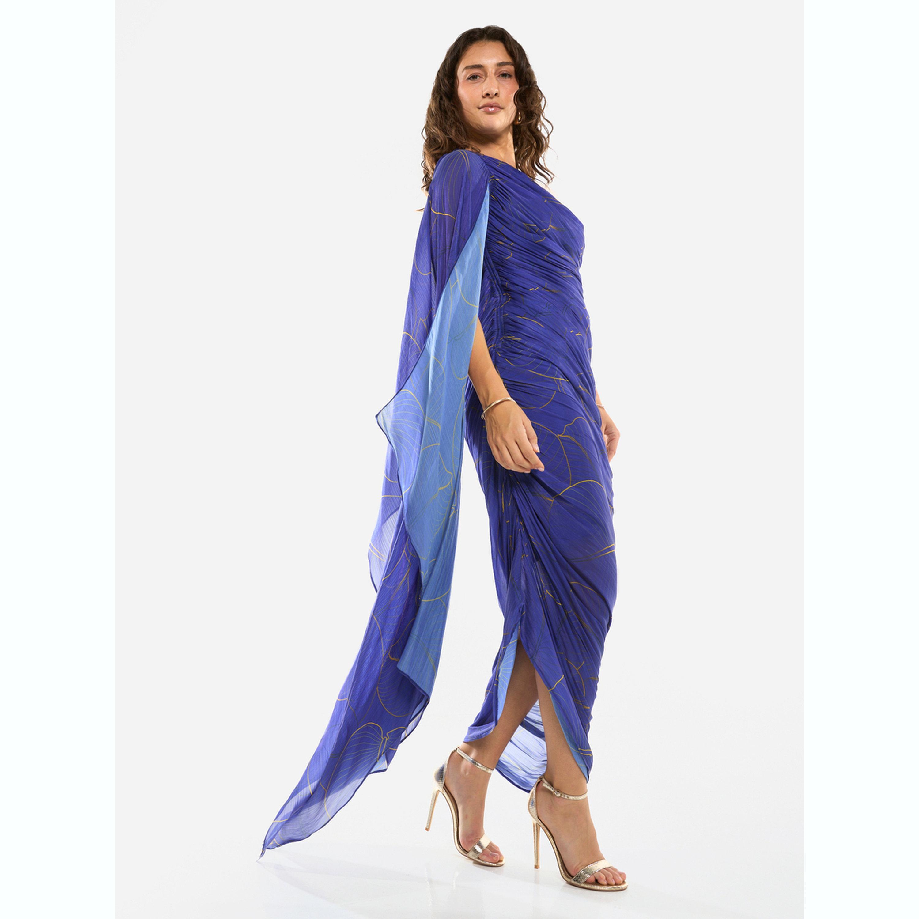 House of Moda X Styli One-Shoulder Ruched Drape Column Gown-women-clothing-dresses-image-2