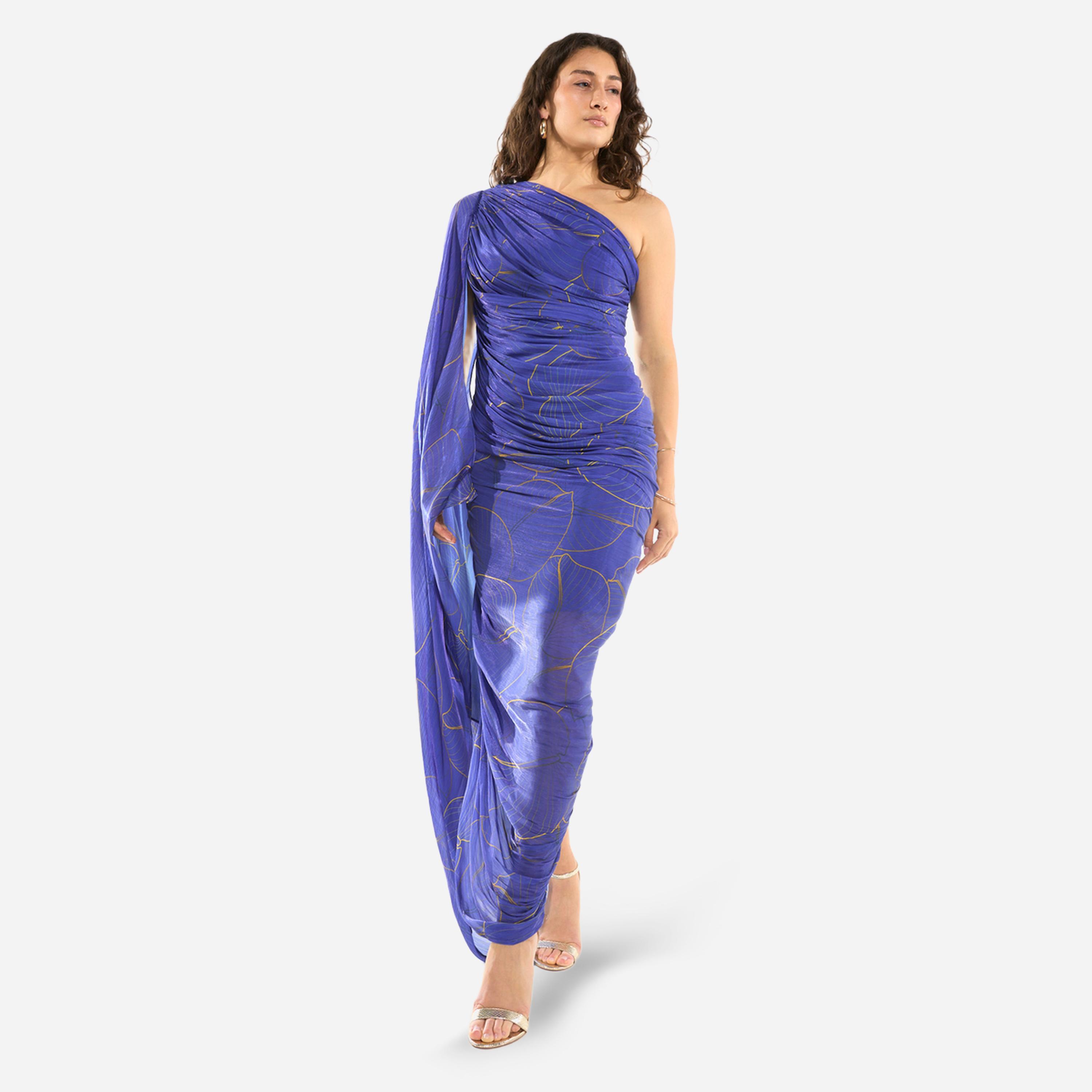 House of Moda X Styli One-Shoulder Ruched Drape Column Gown-women-clothing-dresses-image-3
