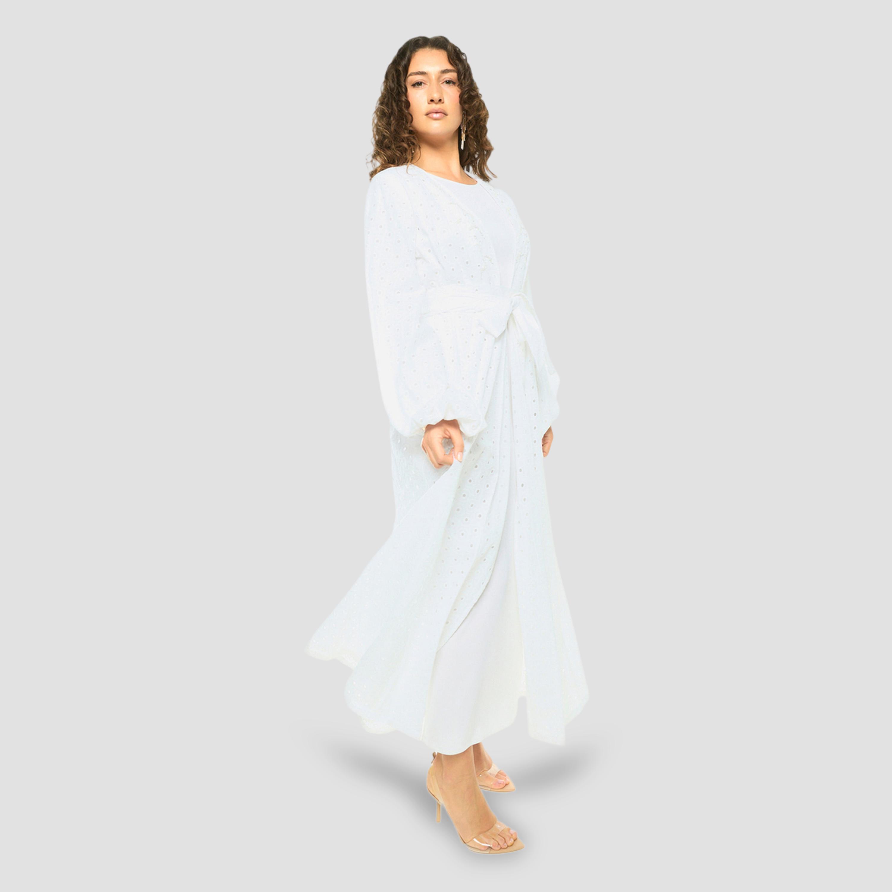 House of Moda X Styli Layered Overlay Relaxed Jalabiya-women-clothing-dresses-image-4