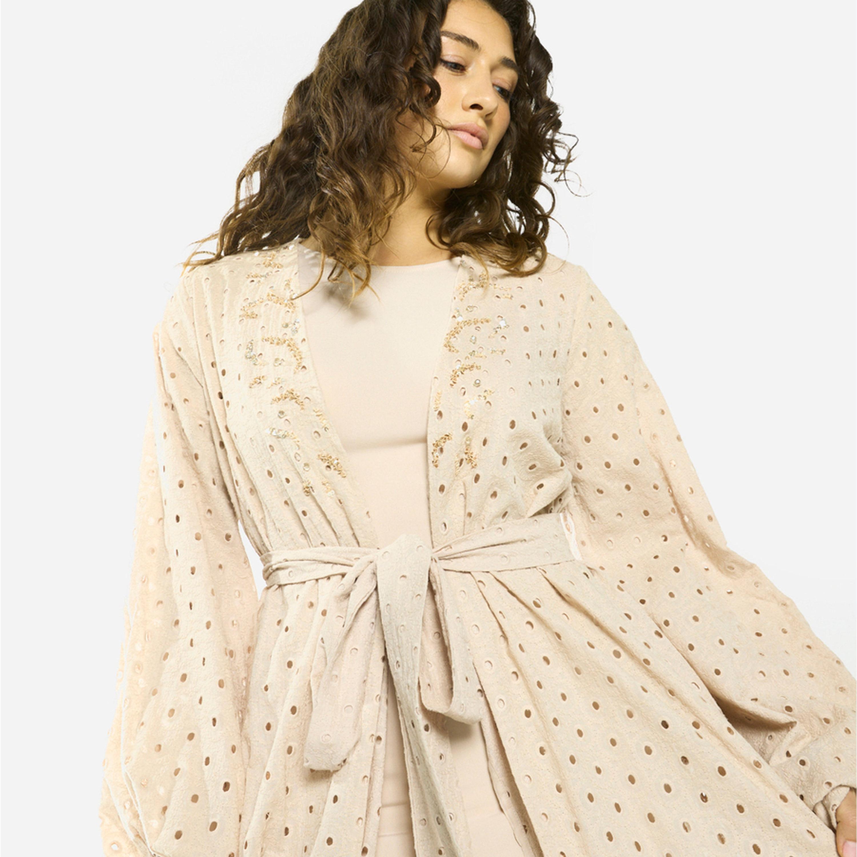 House of Moda X Styli Layered Overlay Relaxed Jalabiya-women-clothing-dresses-image-6